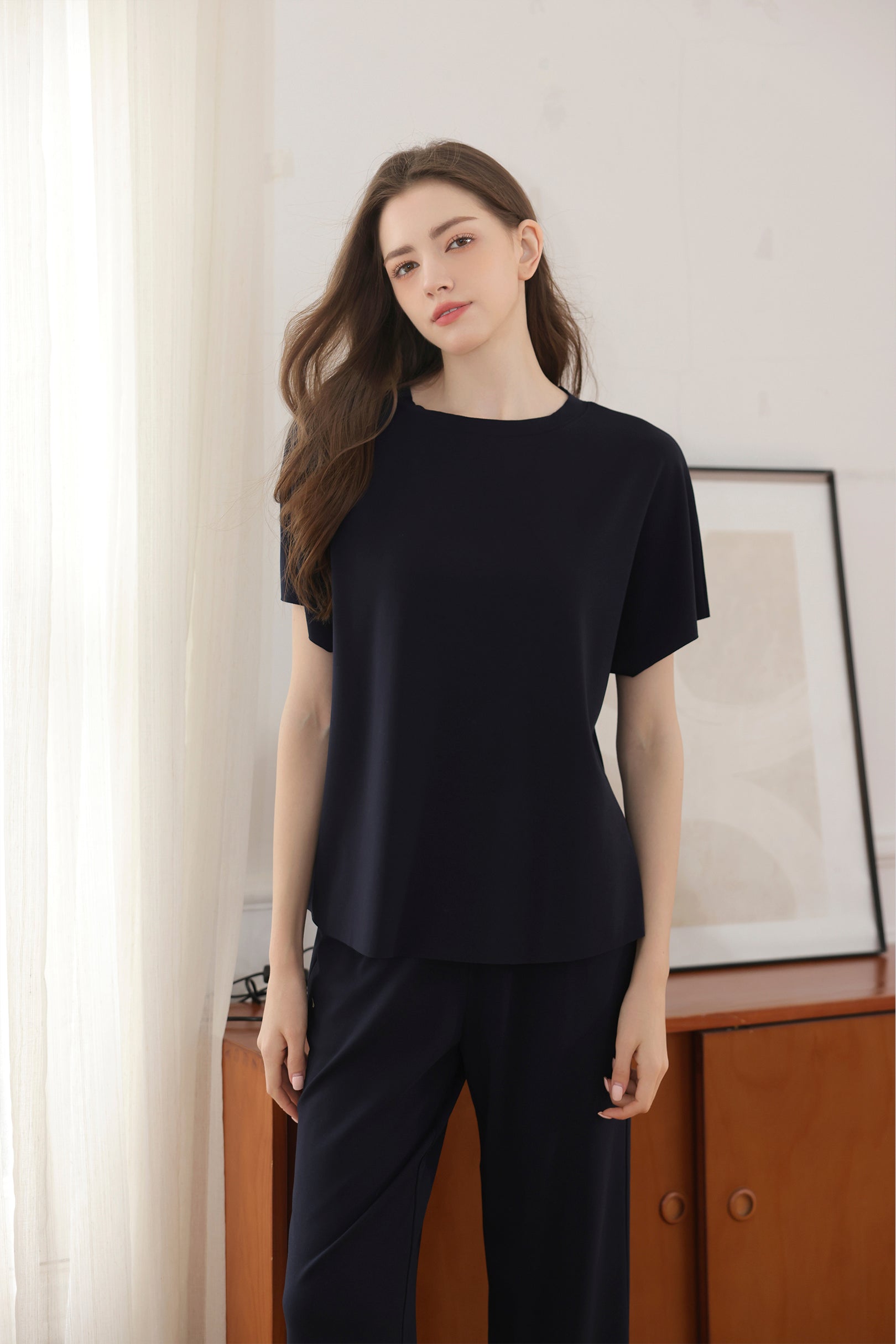 AirMode Summer Top in Midnight Blue