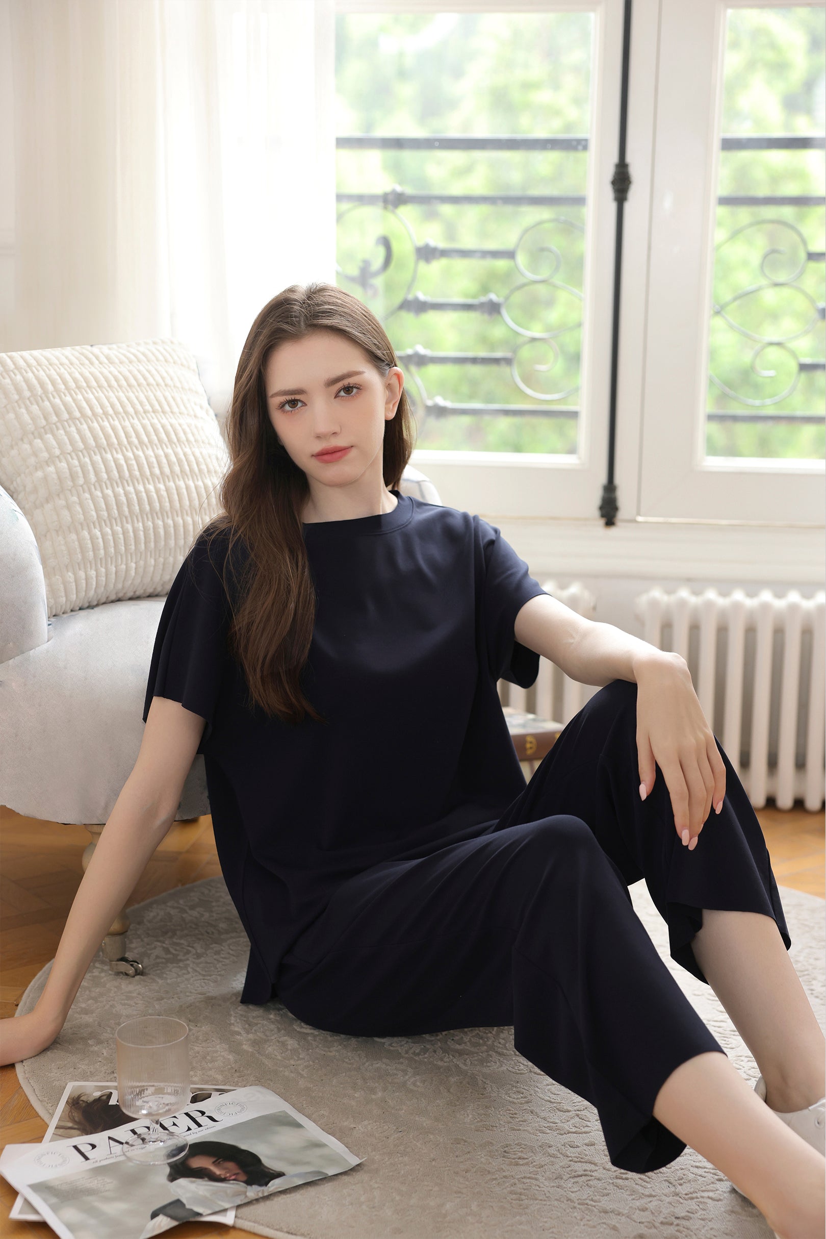 AirMode Summer Top in Midnight Blue