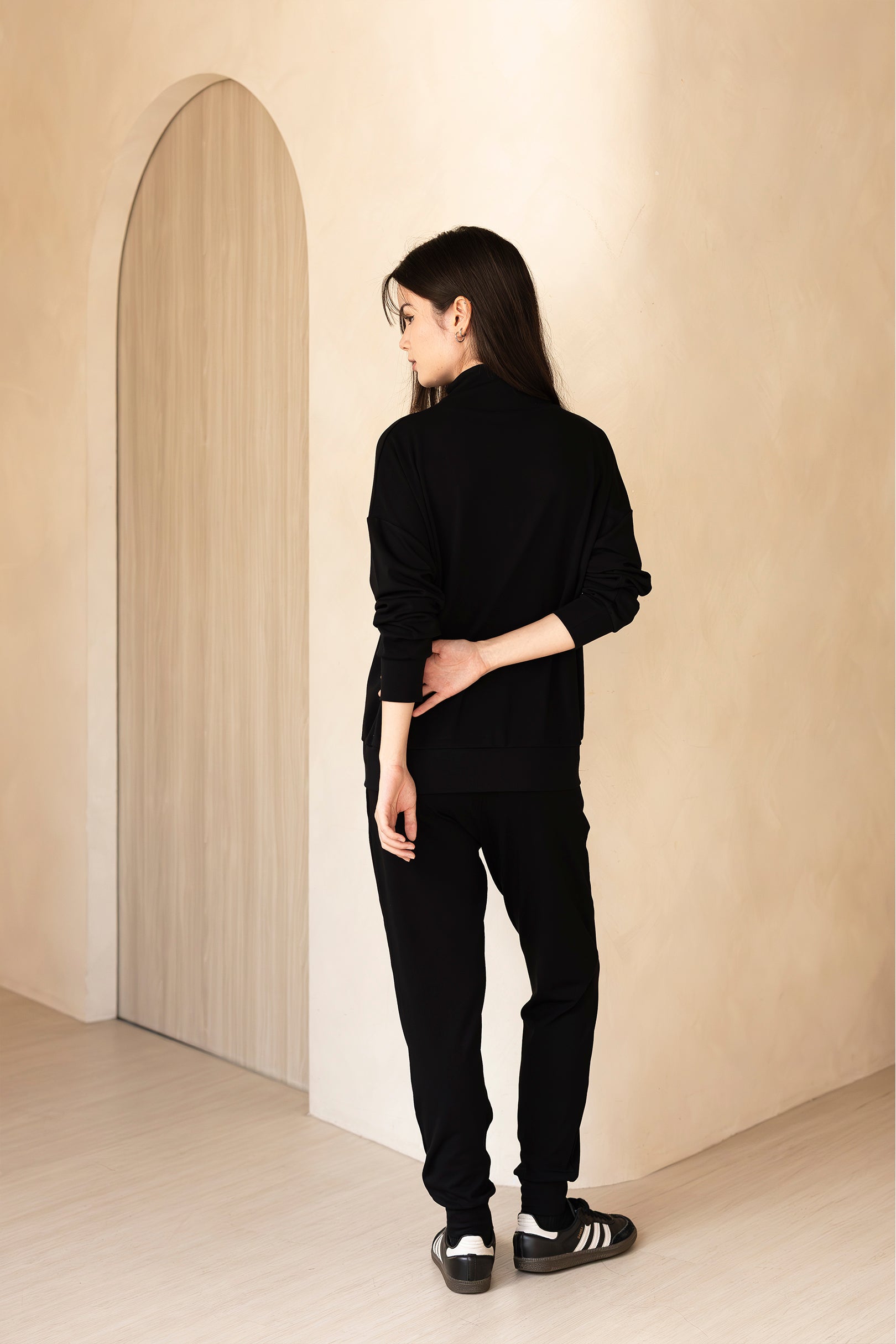 AirMode Half-Zip Set in Noir