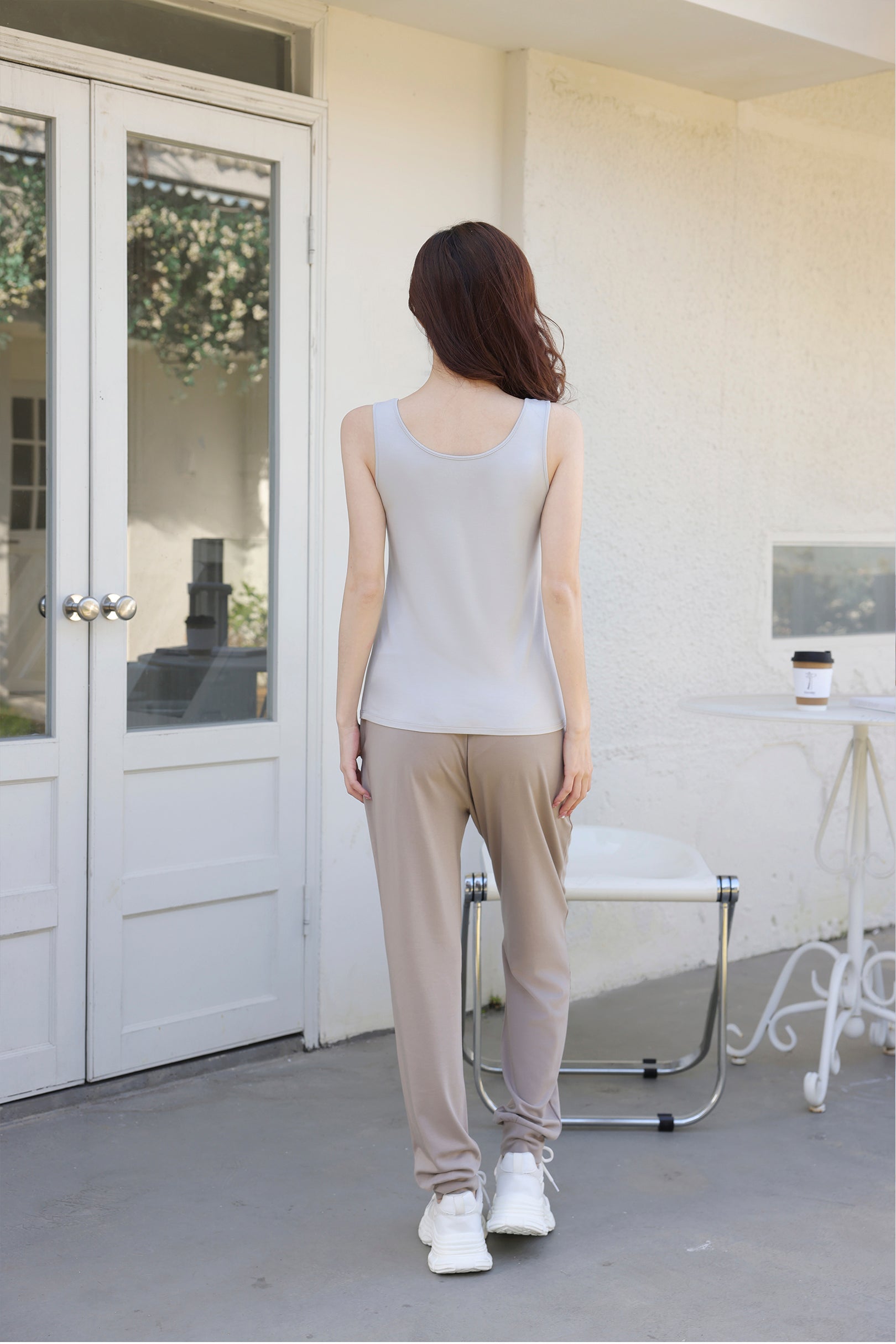 Lounge Tank Top in Cloud Grey