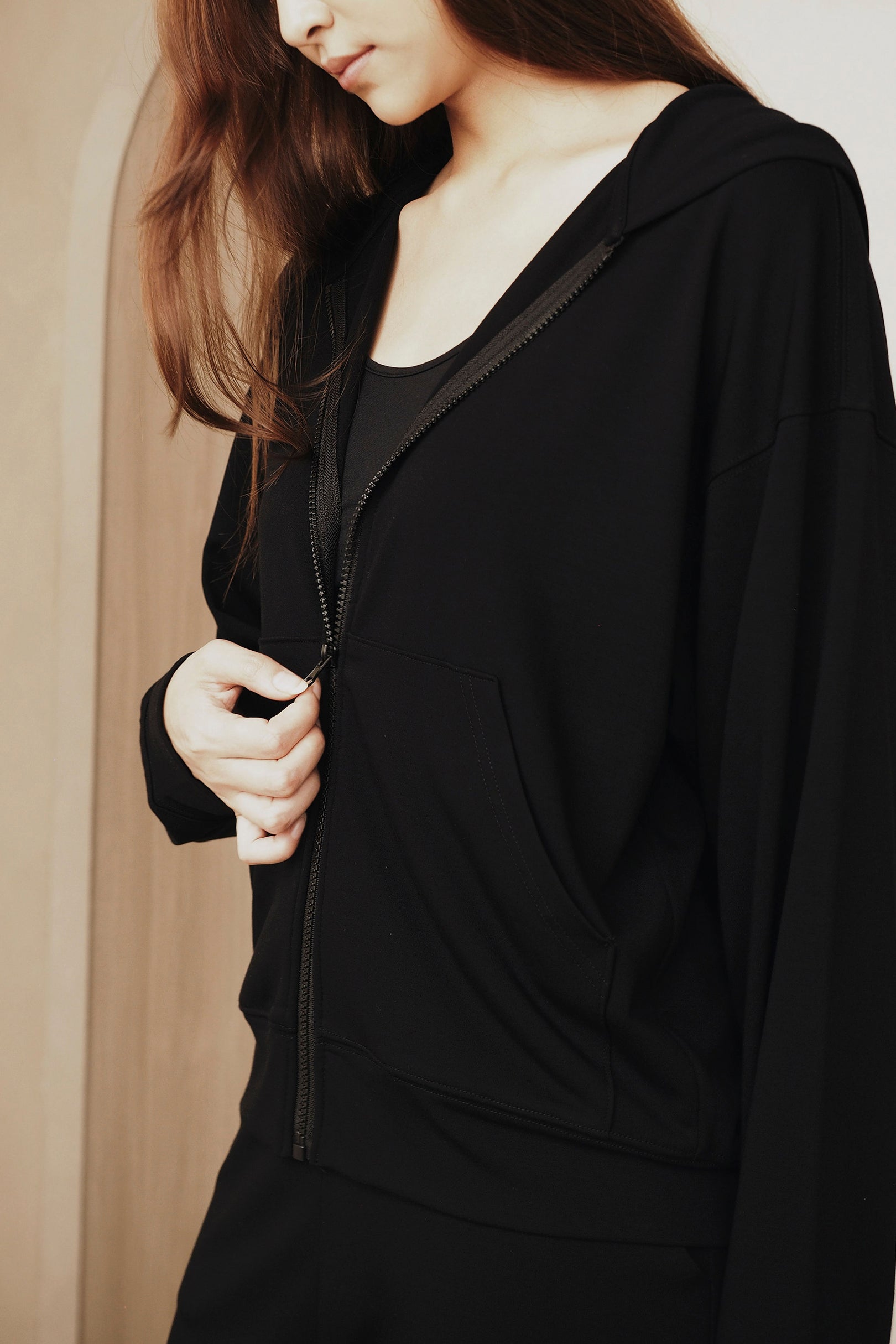 AirMode Hoodie Set in Noir
