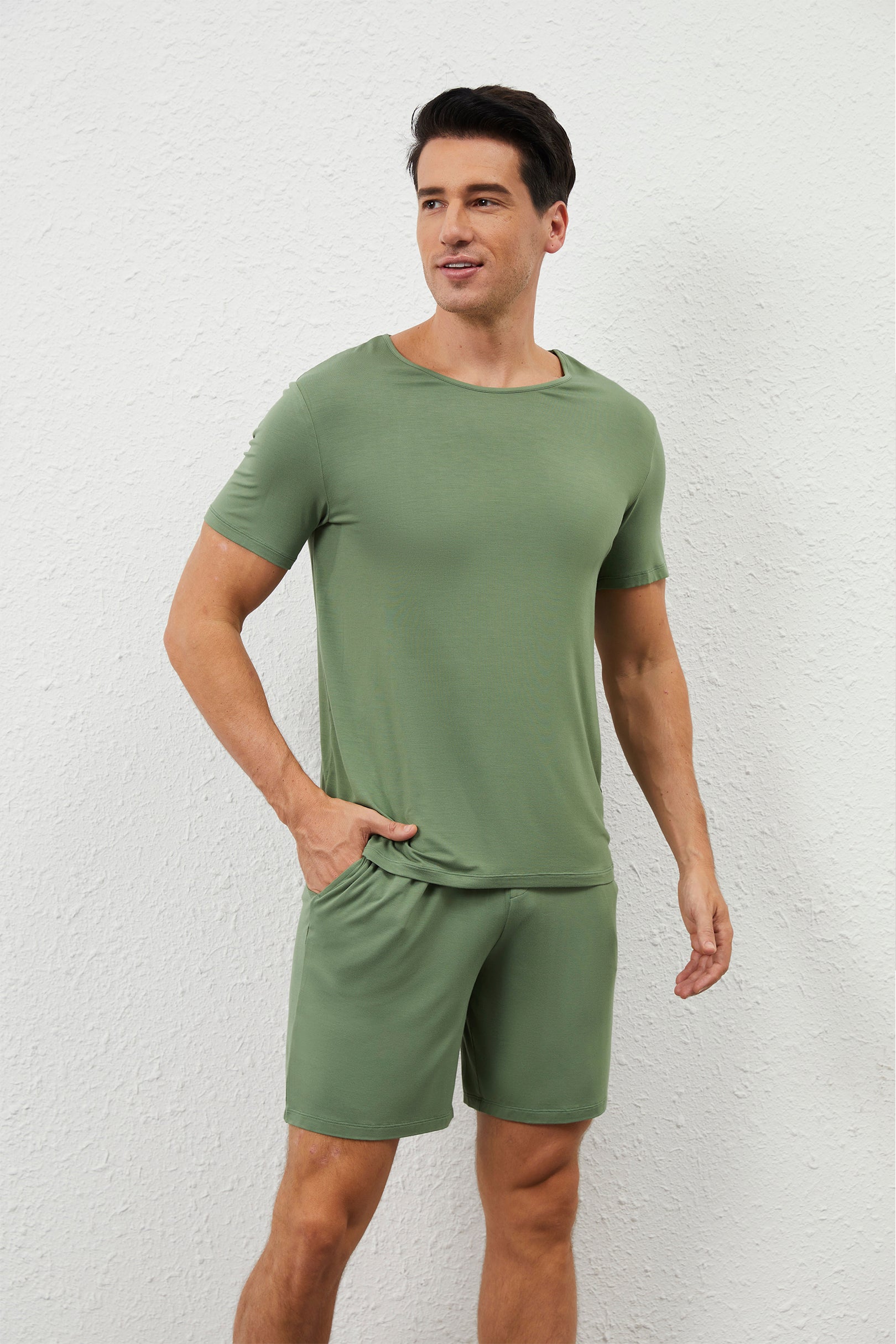 Men's Ice-Cool Lounge Shorts in Hunter Green