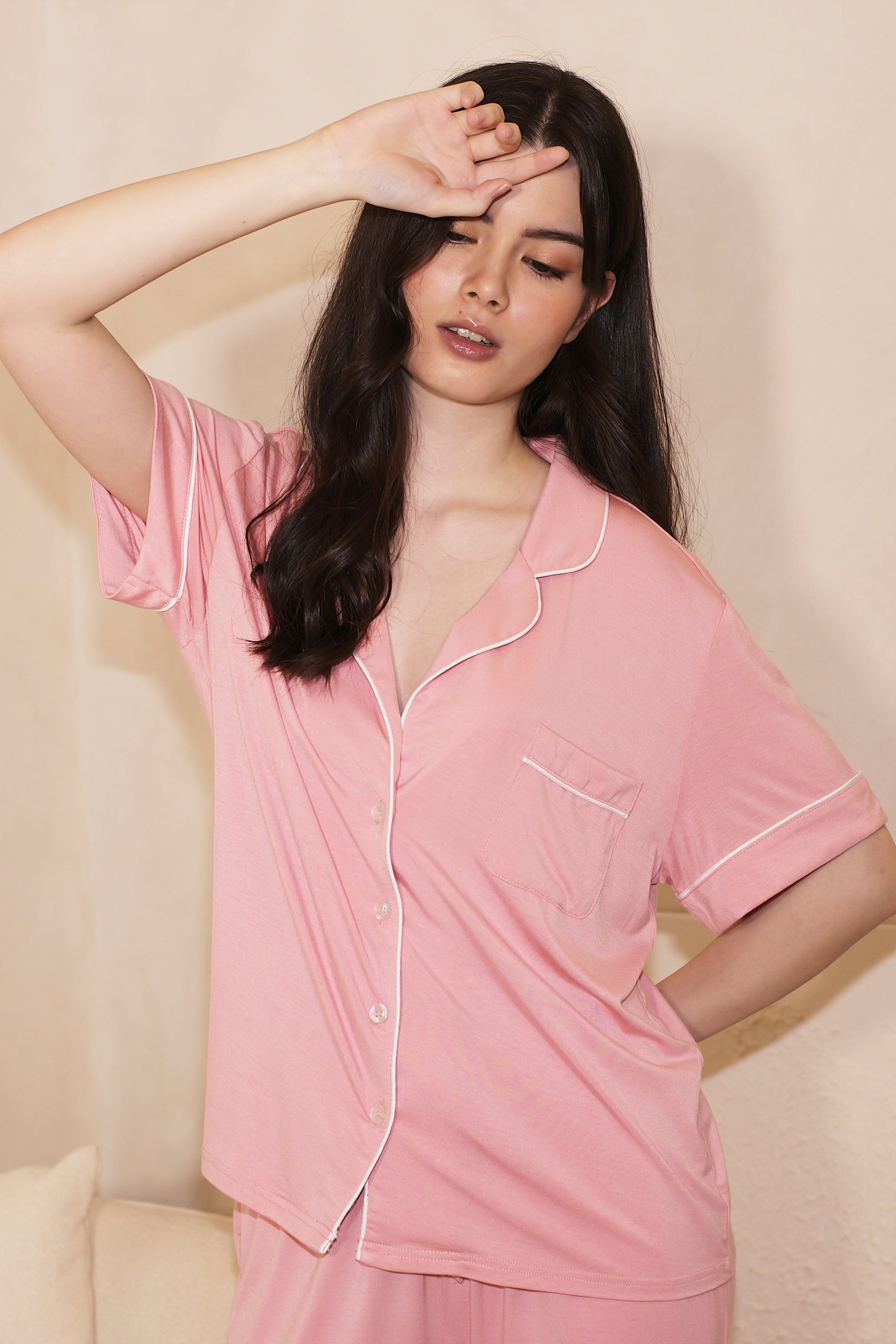 The Signature Pants Set in Rose Quartz