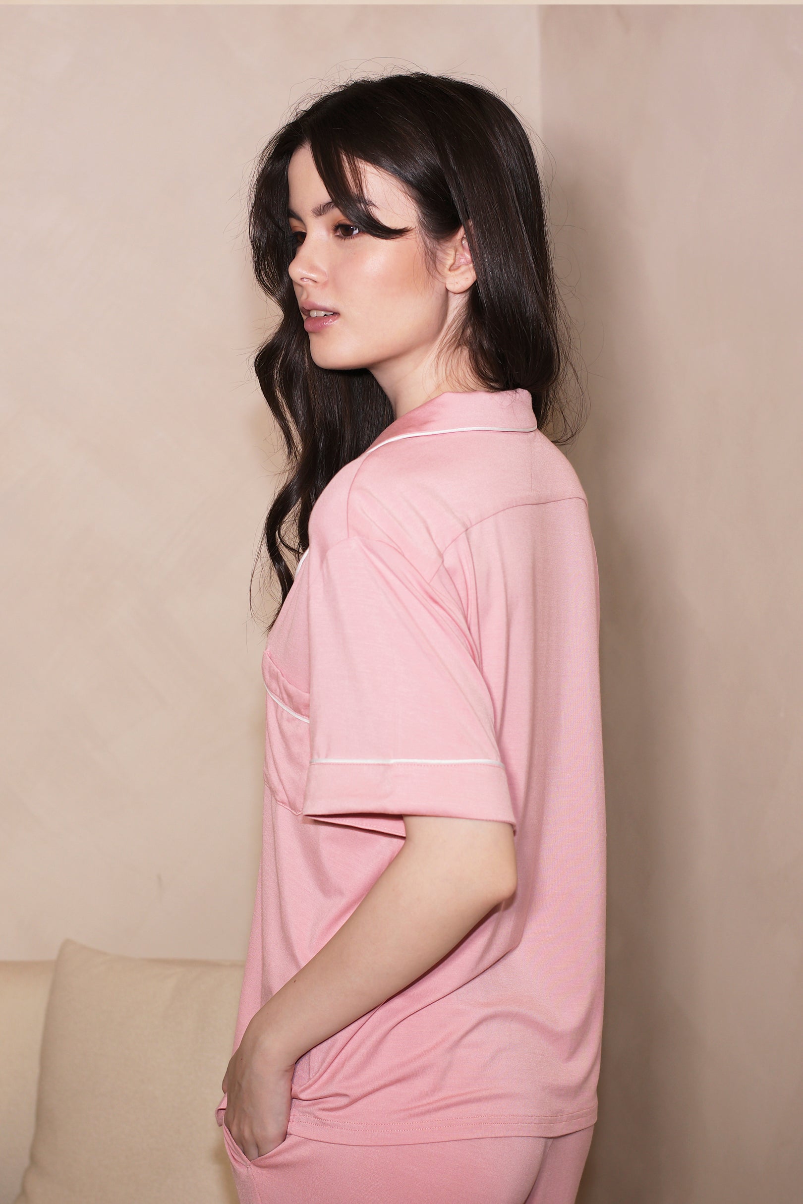 The Signature Pants Set in Rose Quartz