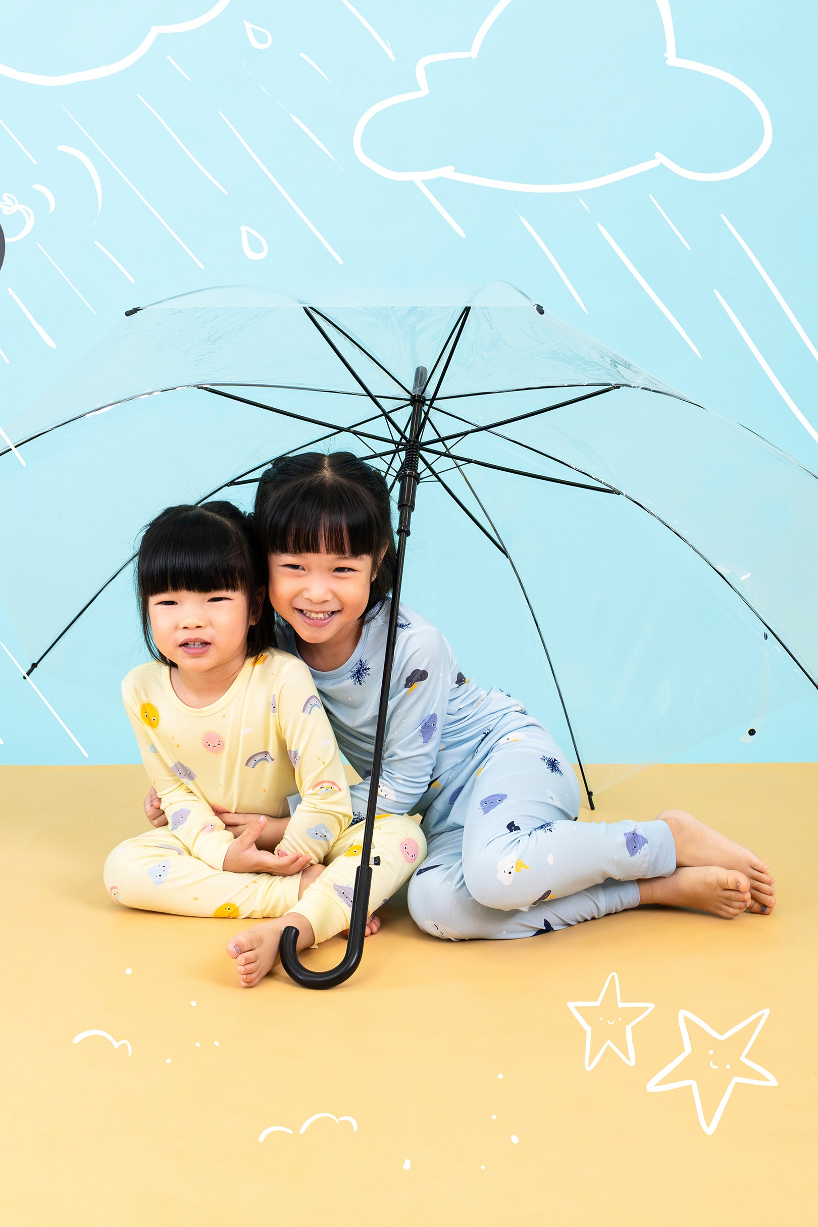 Selenightco x Sheila Sim Long Pyjamas Set in Winter Rest