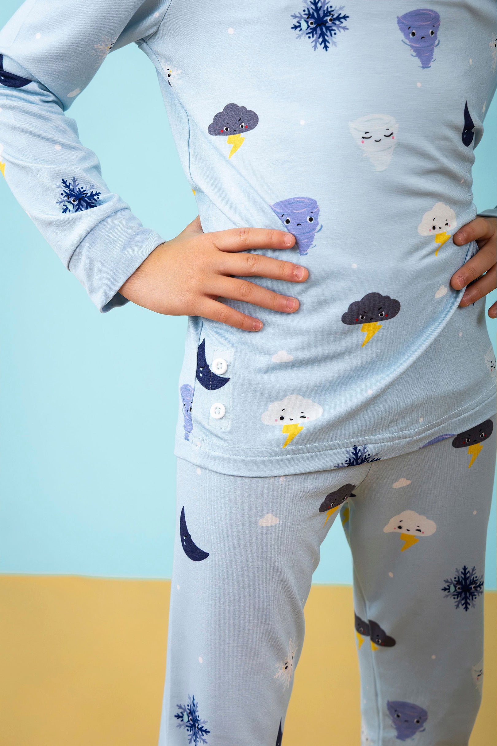 Selenightco x Sheila Sim Long Pyjamas Set in Winter Rest