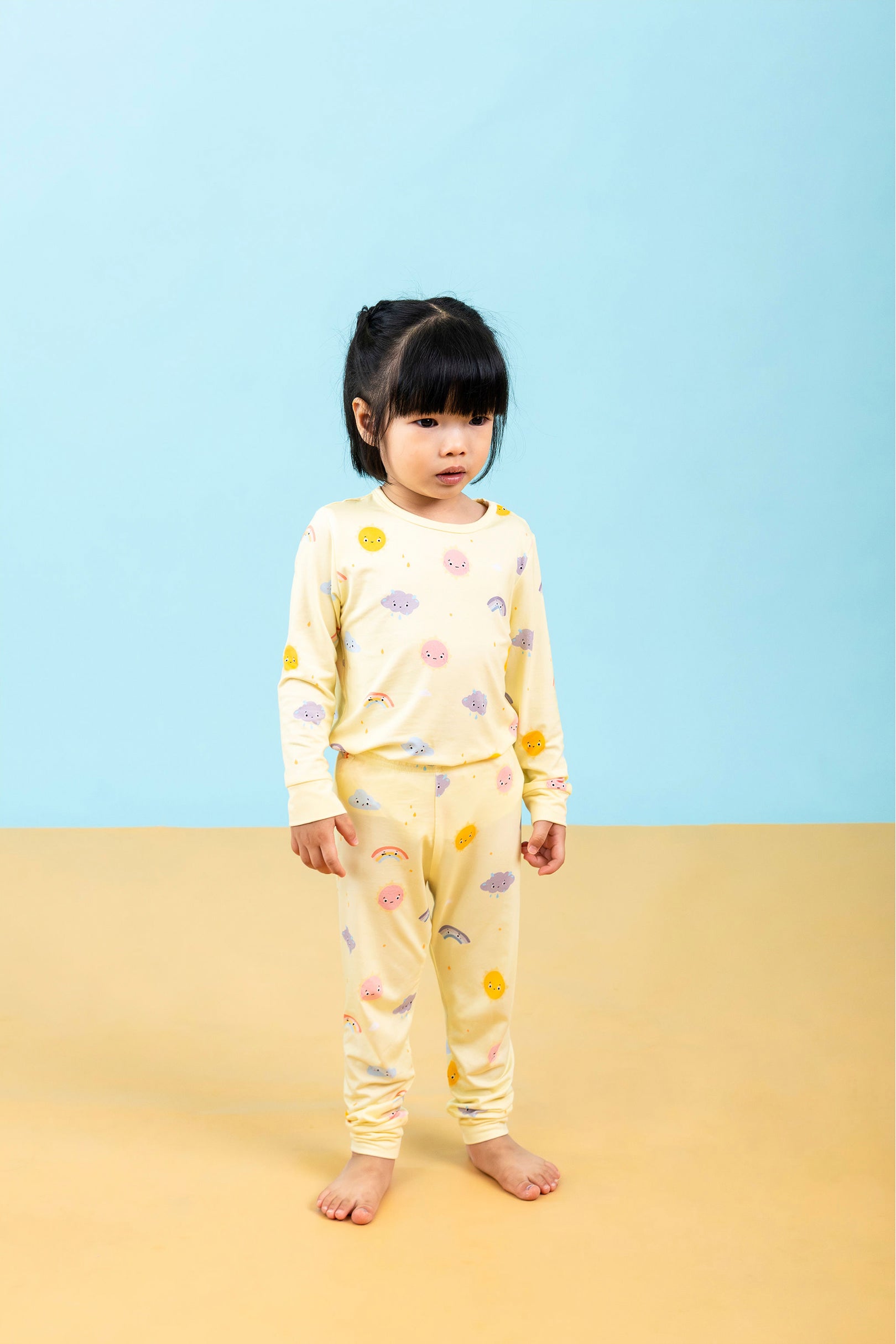 Selenightco x Sheila Sim Long Pyjamas Set in Summer Rise