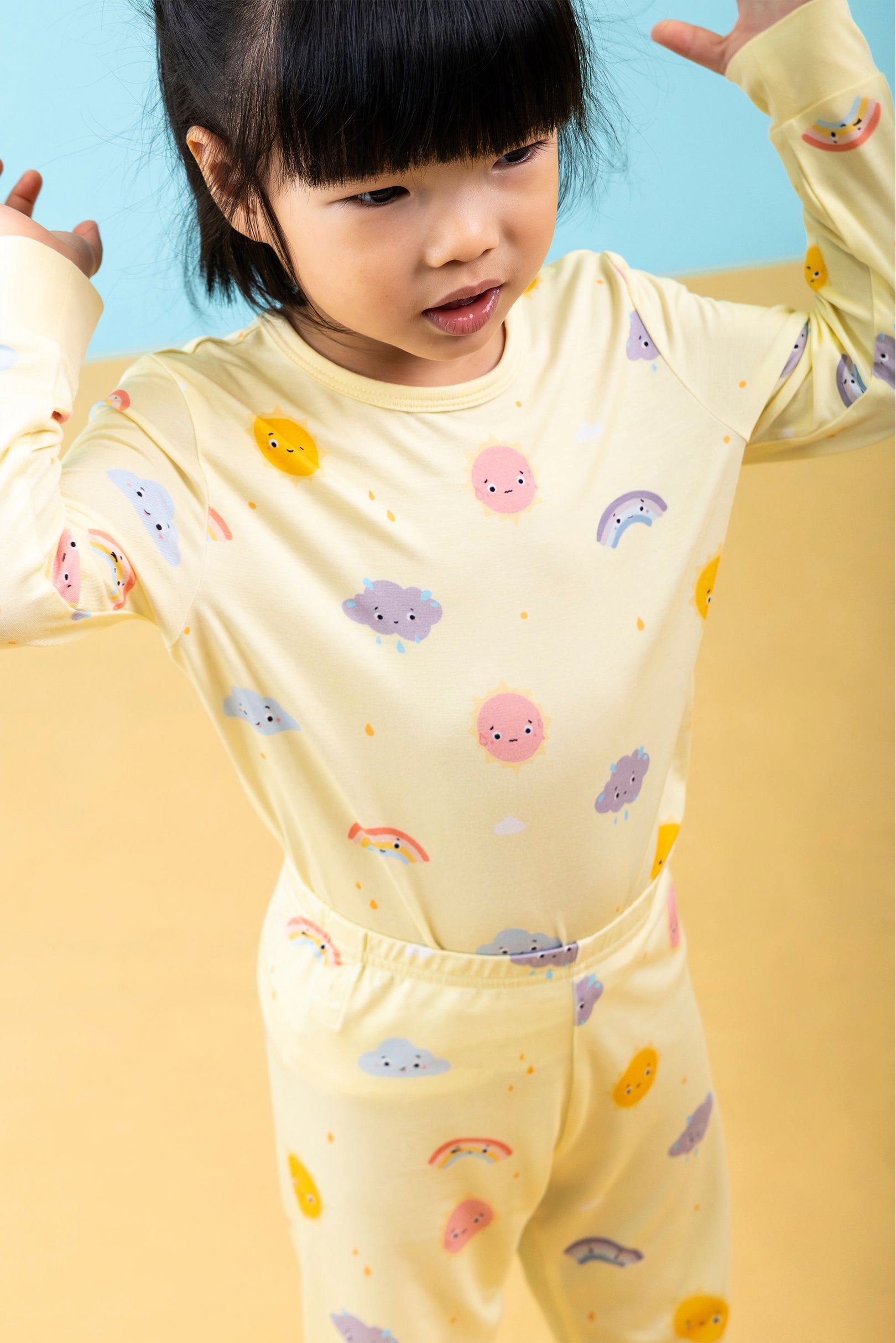 Selenightco x Sheila Sim Long Pyjamas Set in Summer Rise