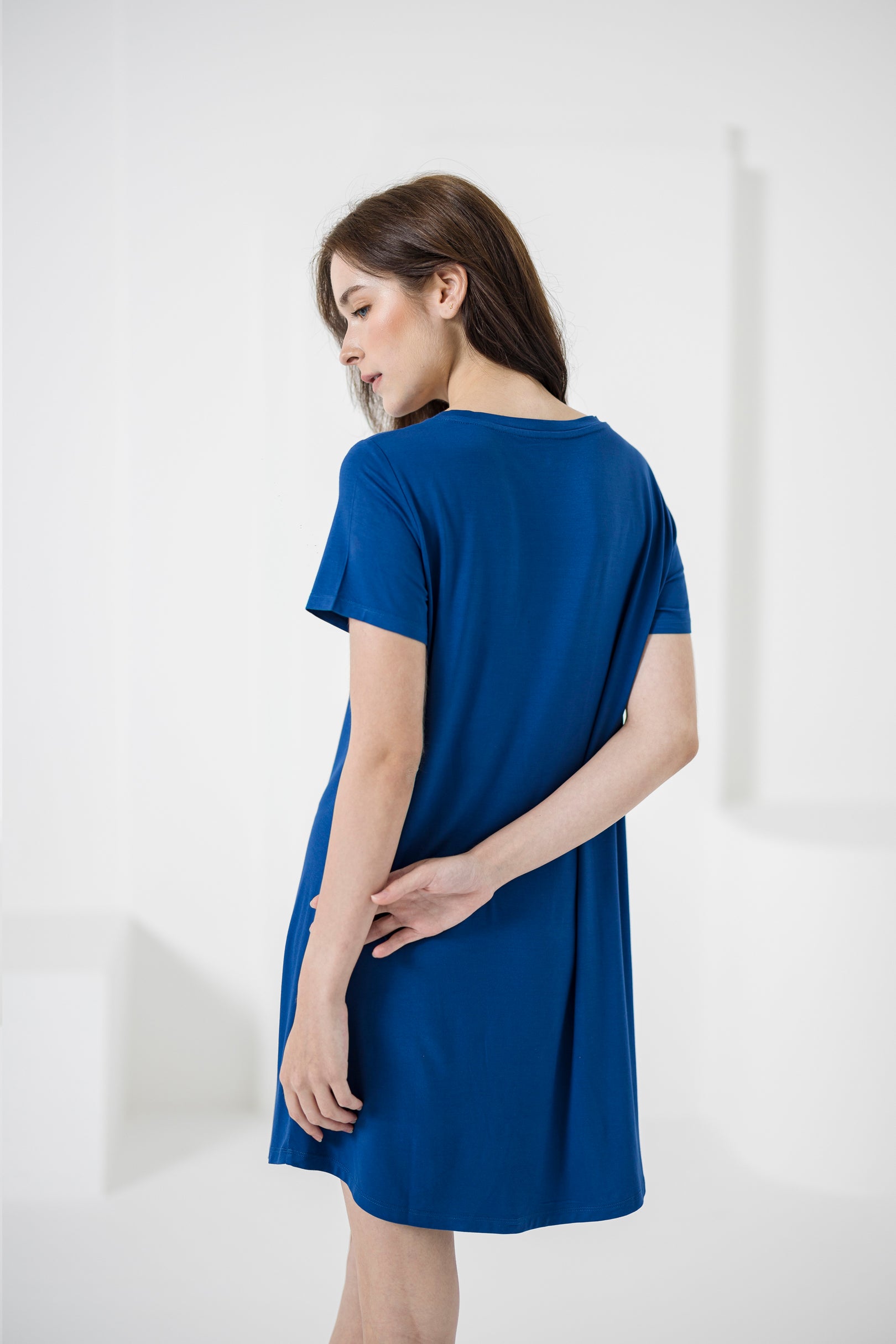 Ice-Cool Lounge Dress in Sunset Blue