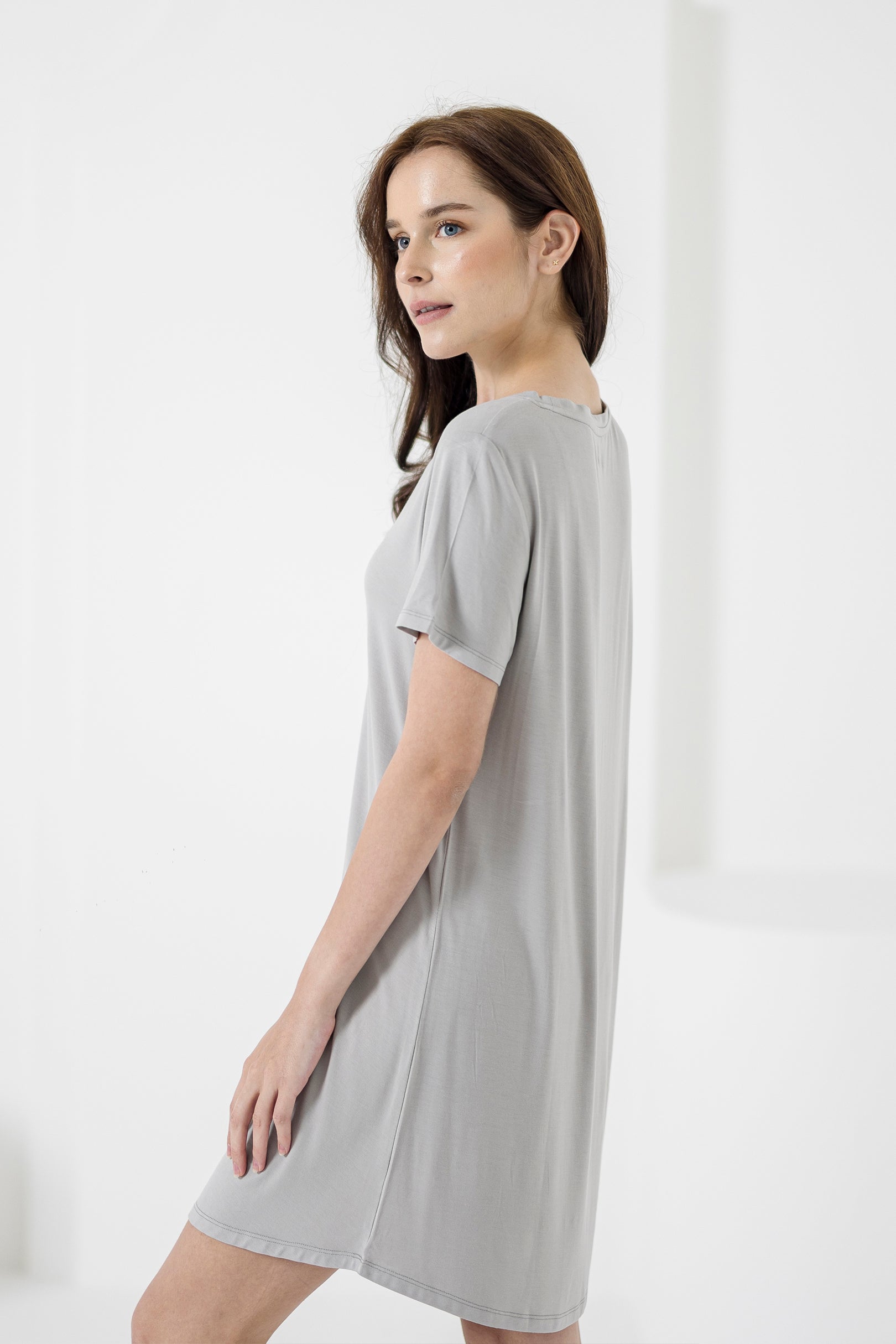 Ice-Cool Lounge Dress in Grey
