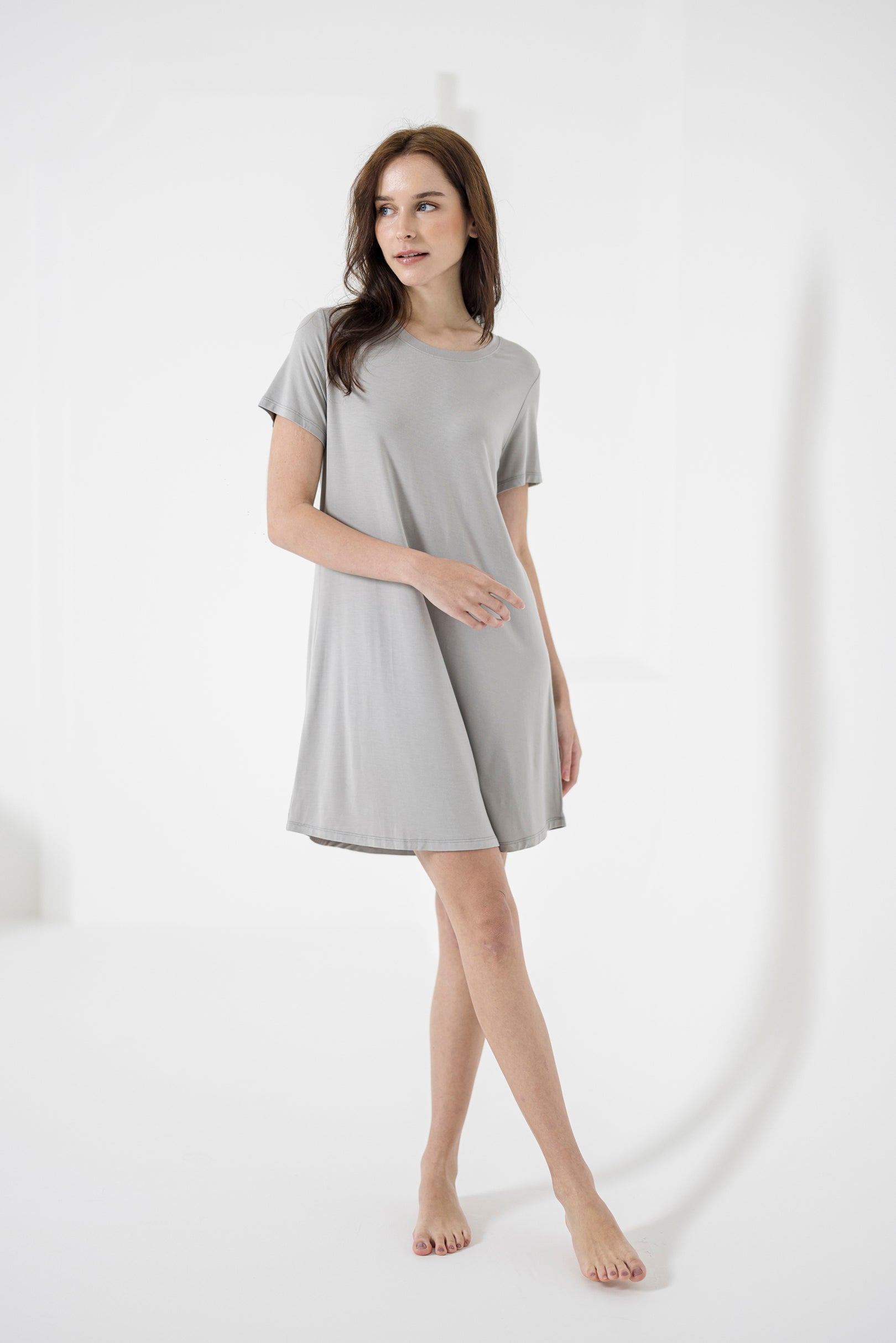 Ice-Cool Lounge Dress in Grey