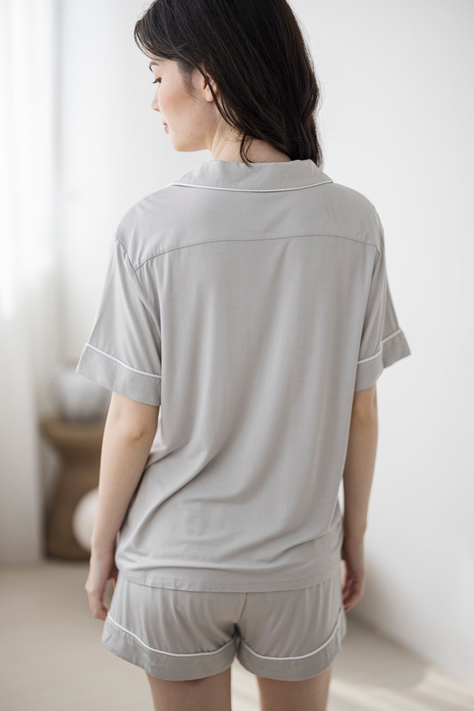 Signature Pyjamas Set in Cloud Grey