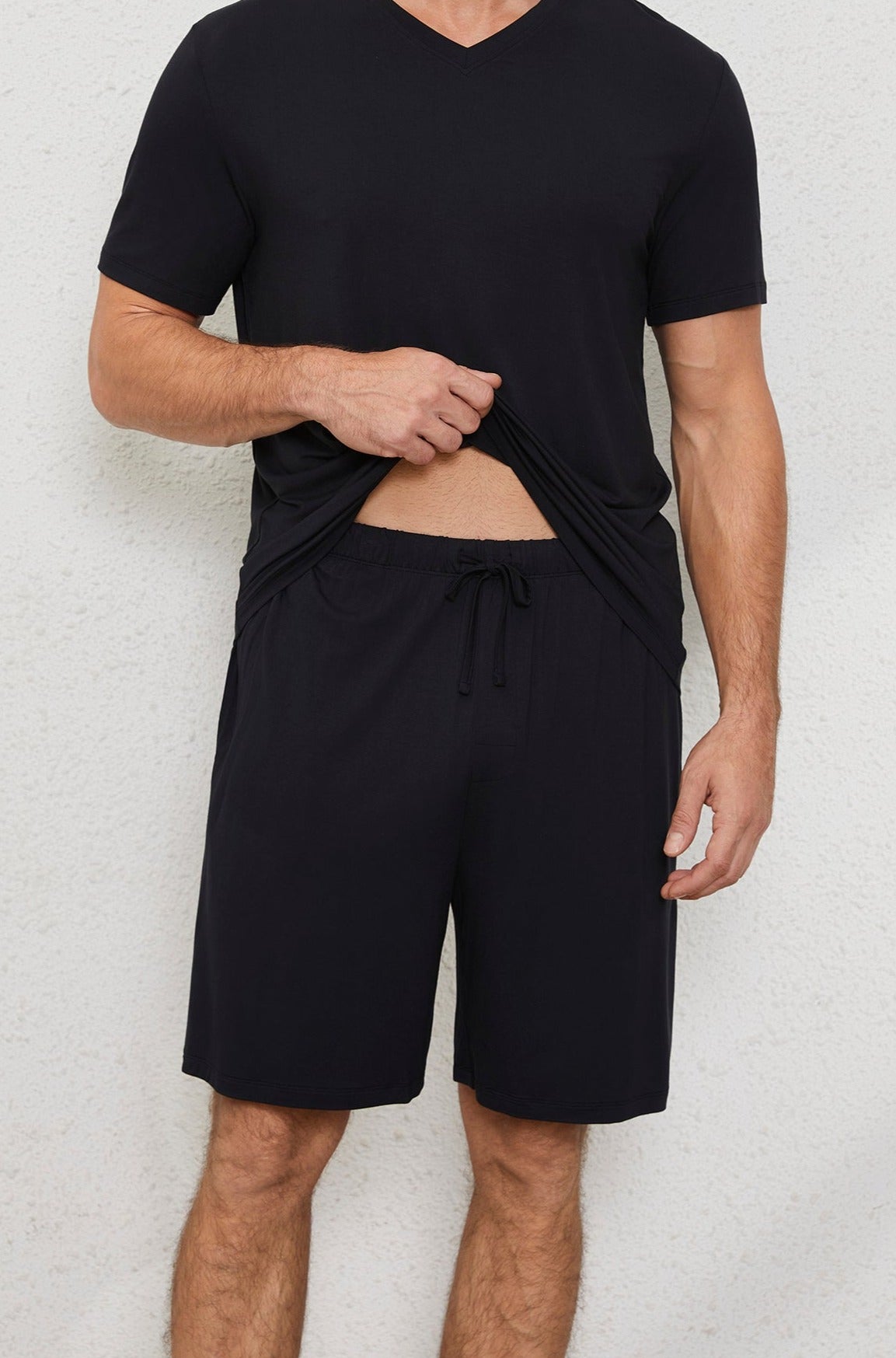 Men's Lounge Shorts in Noir