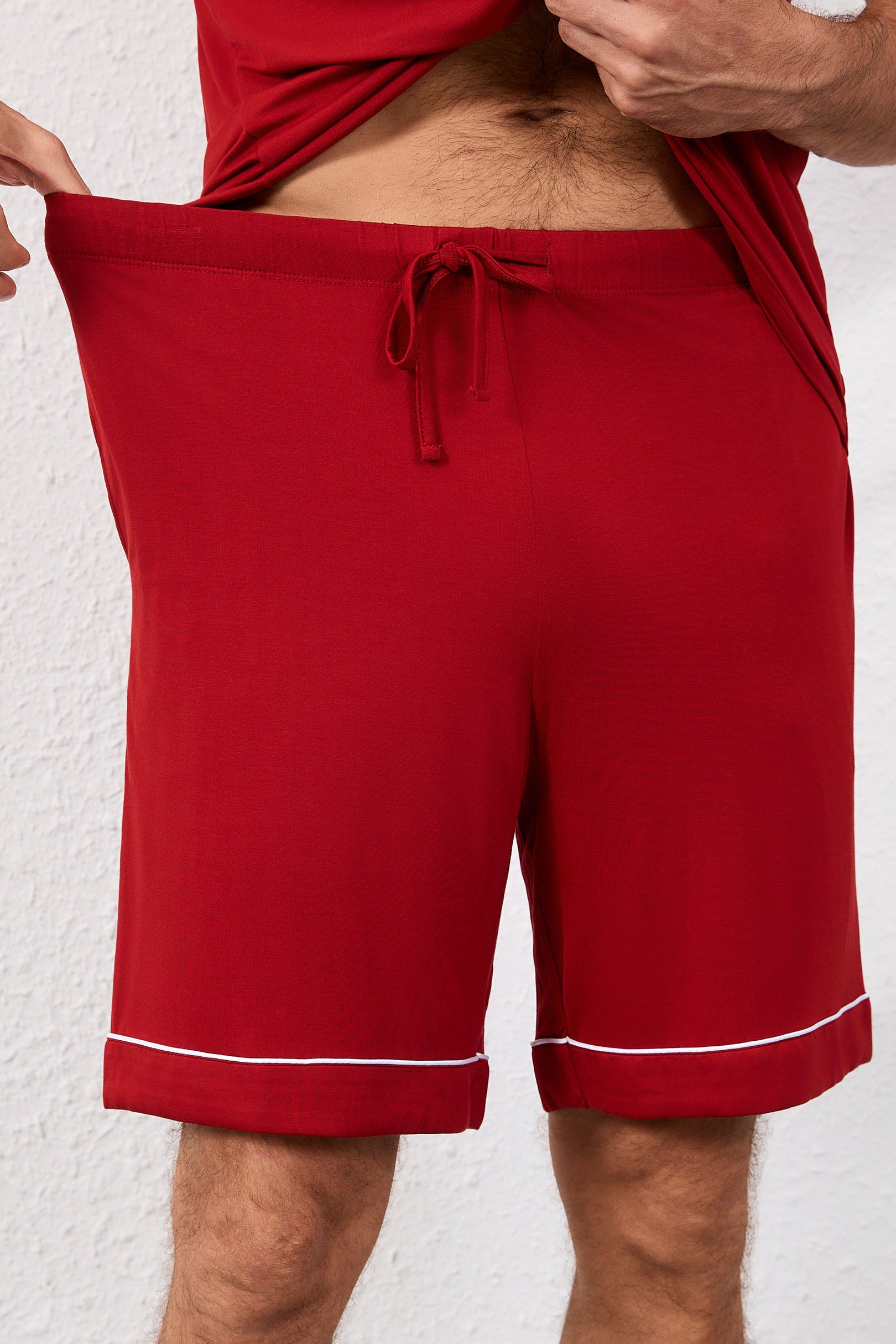 Men's Signature Pyjamas Set in Merah Putih