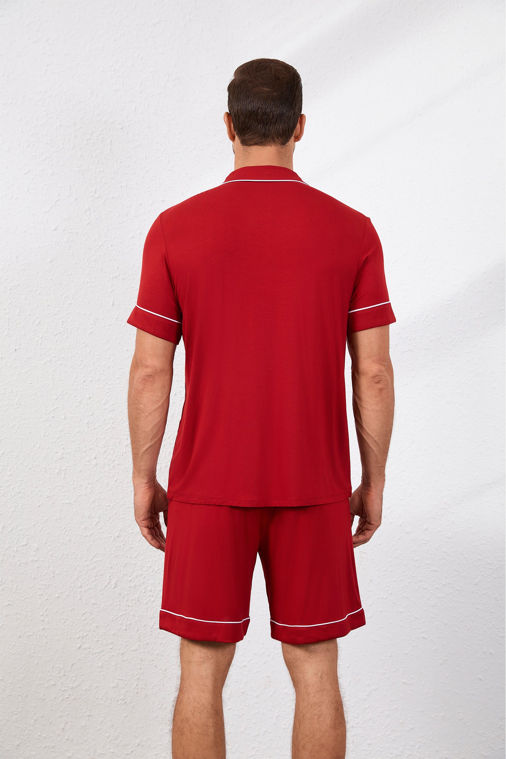 Men's Signature Pyjamas Set in Merah Putih