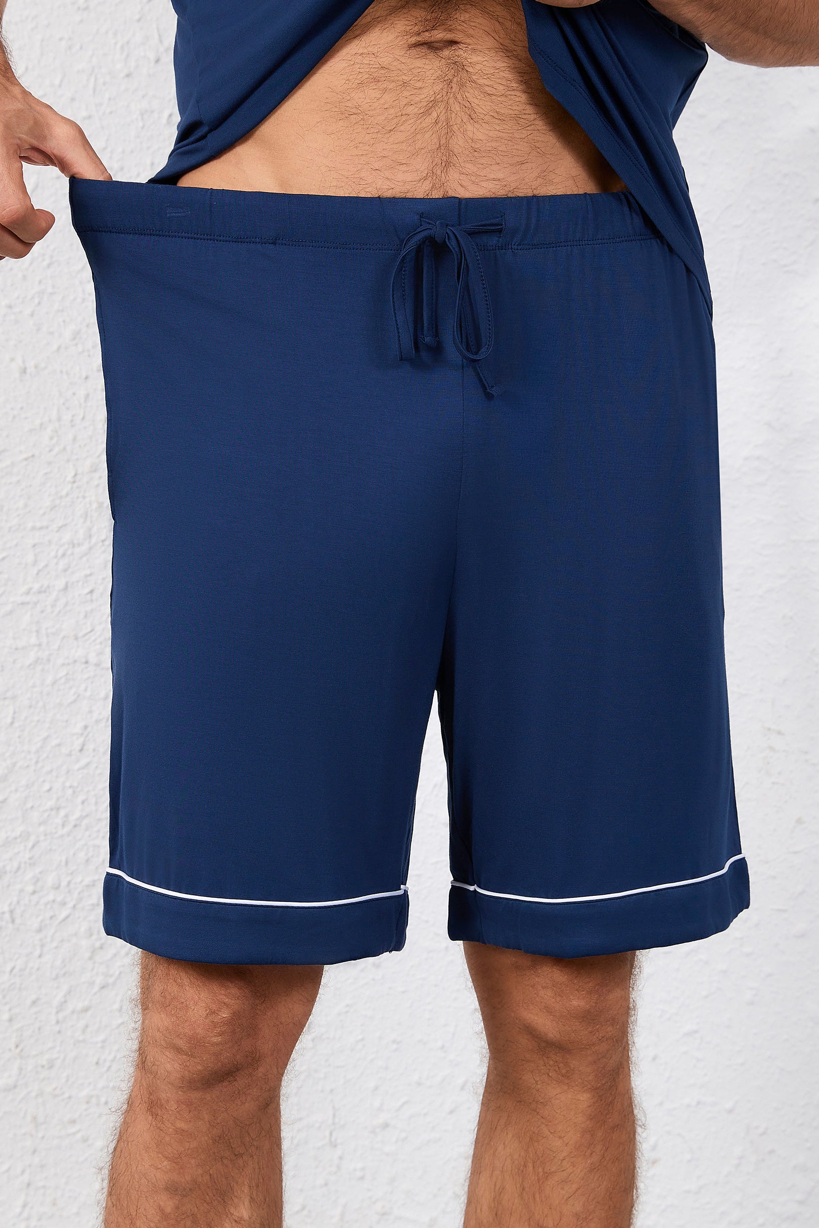 Men's Signature Pyjamas Set in Midnight Blue