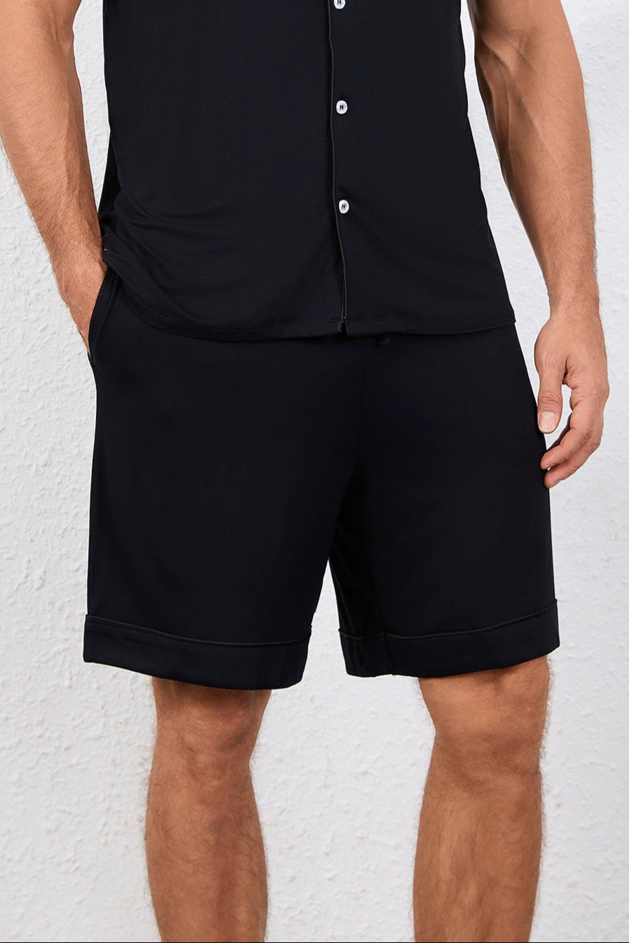 Men's Signature Pyjamas Shorts in Noir