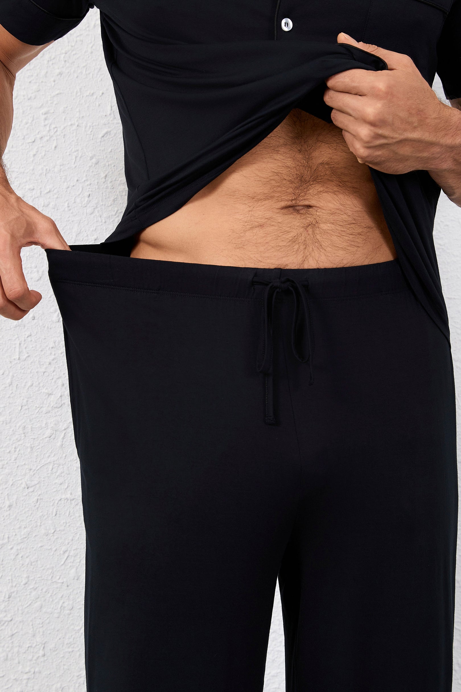 Men's Signature Pants Set in Noir