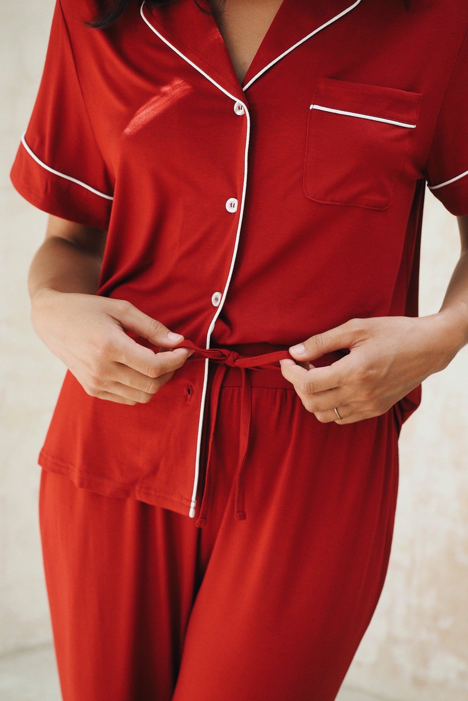 Signature (Pants Set) Pyjamas Pants in Merah Putih