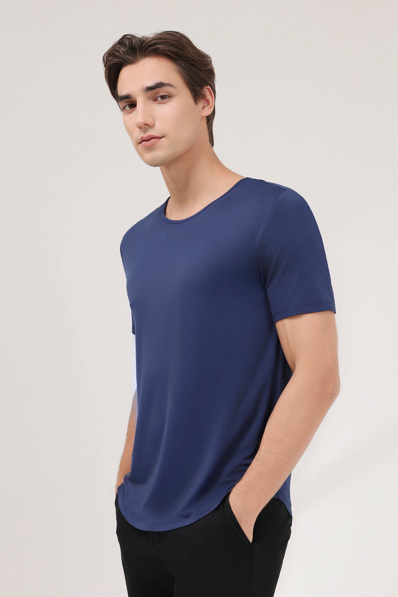 Men's Lounge Tee in Midnight Blue