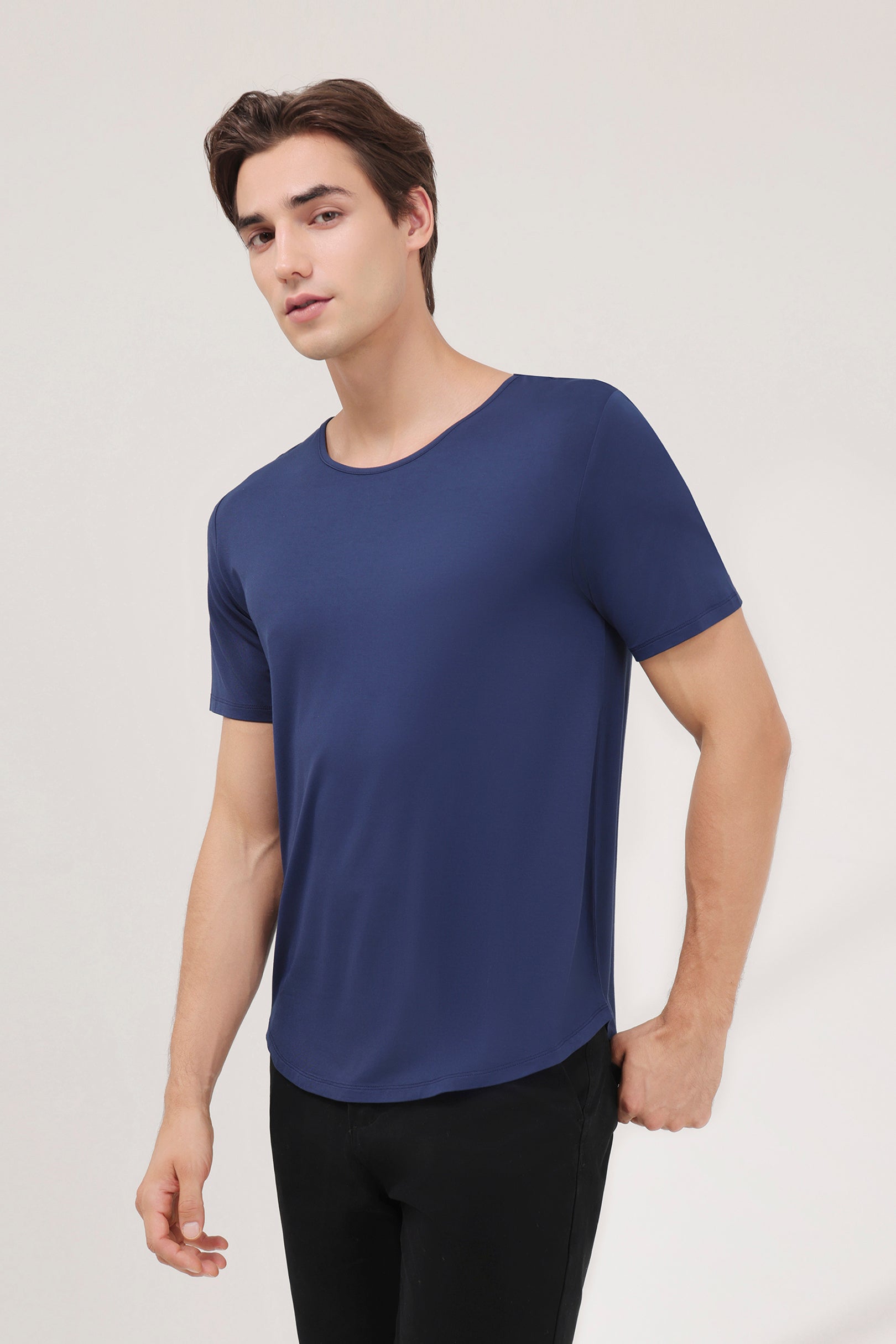 Men's Lounge Tee in Midnight Blue