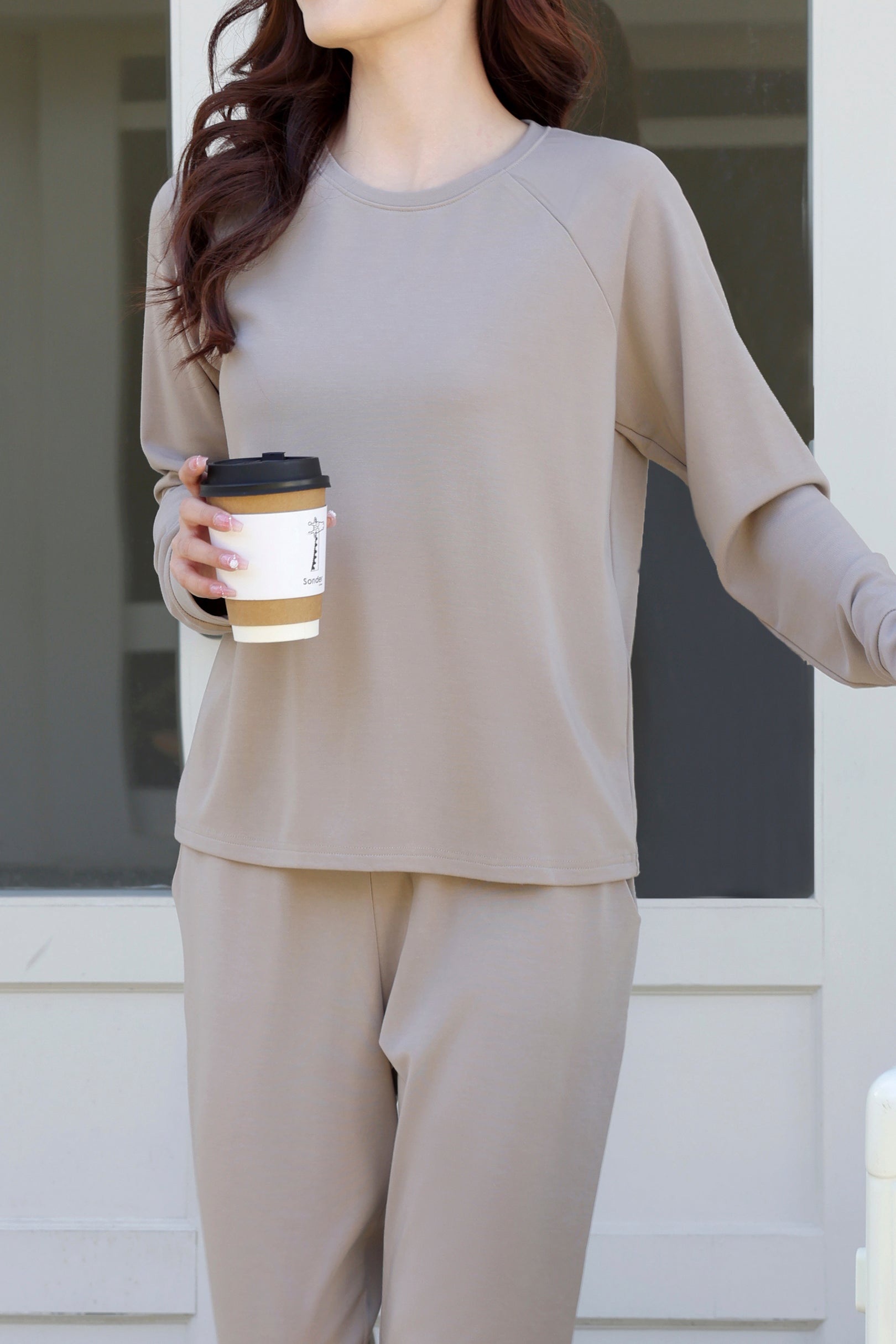 AirMode Pullover Crew in Moonrock