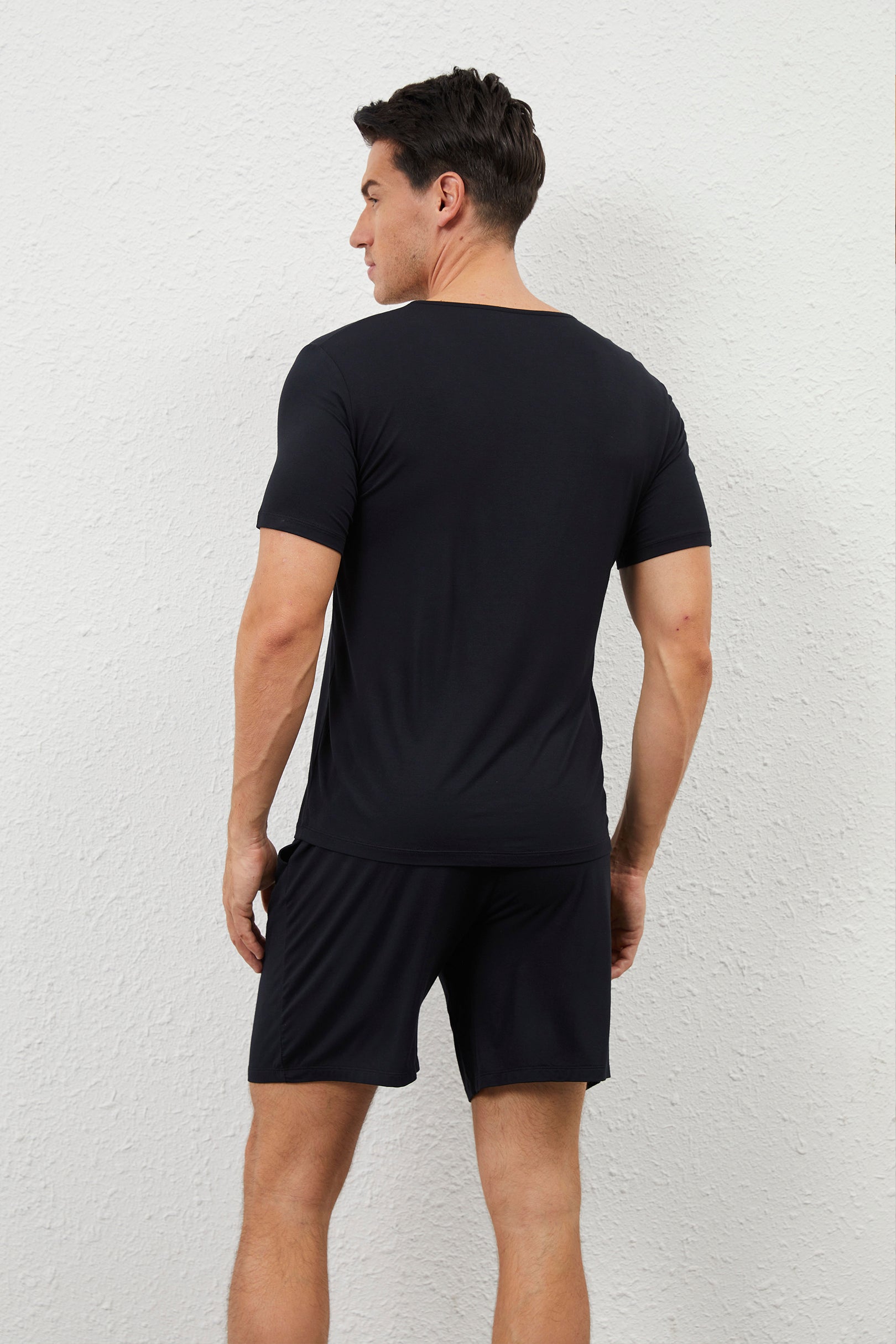 Men's Ice-Cool Lounge Tee in Noir