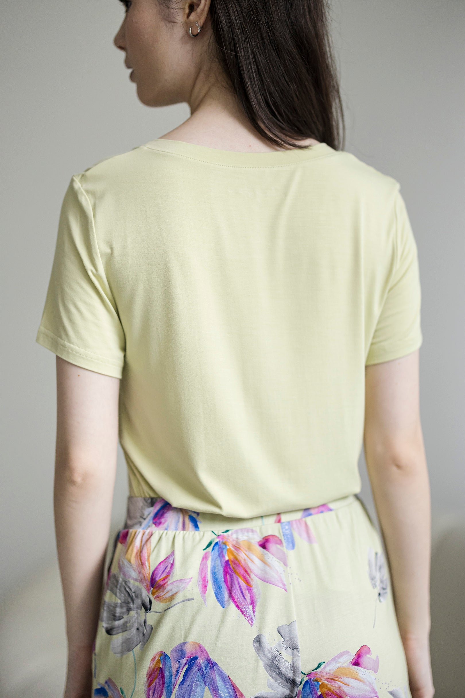 Offline V Neck Tee Set in Rebirth Print, Sage