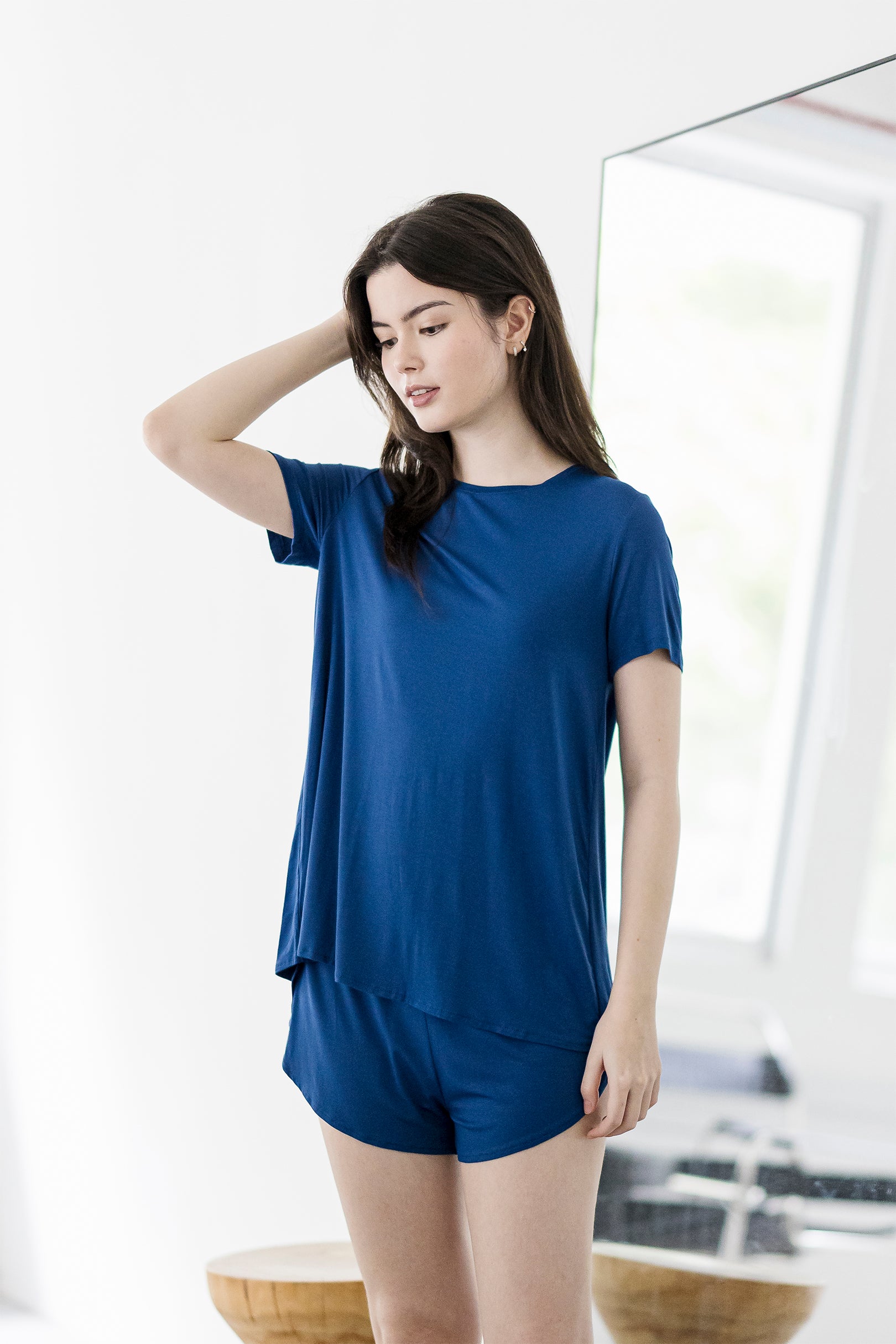 Mysa Lounge Shorts in Sunset Blue