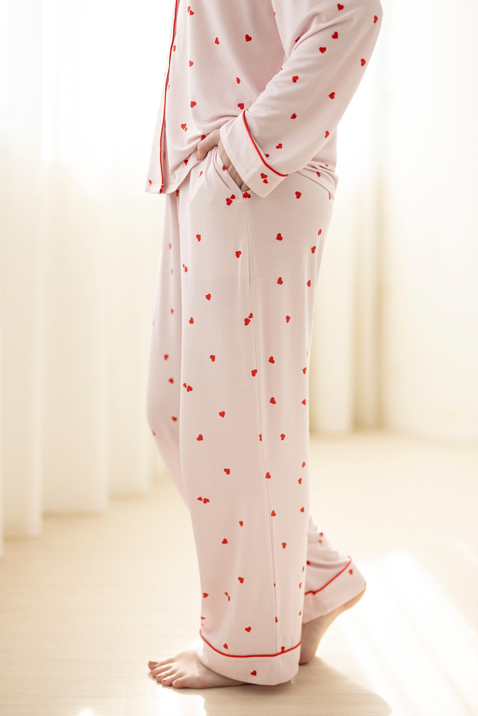 Signature Long Pyjamas Set in Hearts
