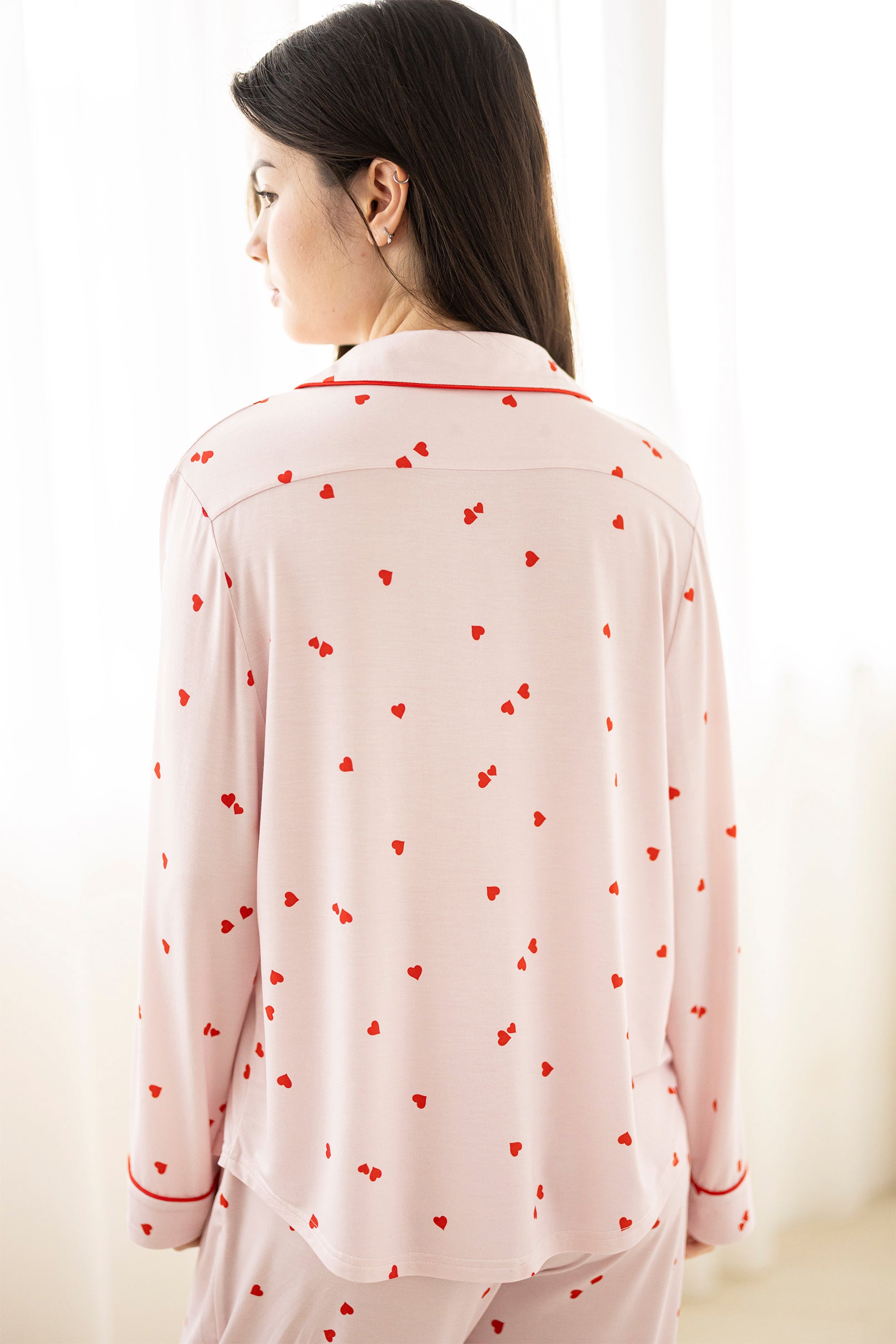 Signature Long Pyjamas Set in Hearts
