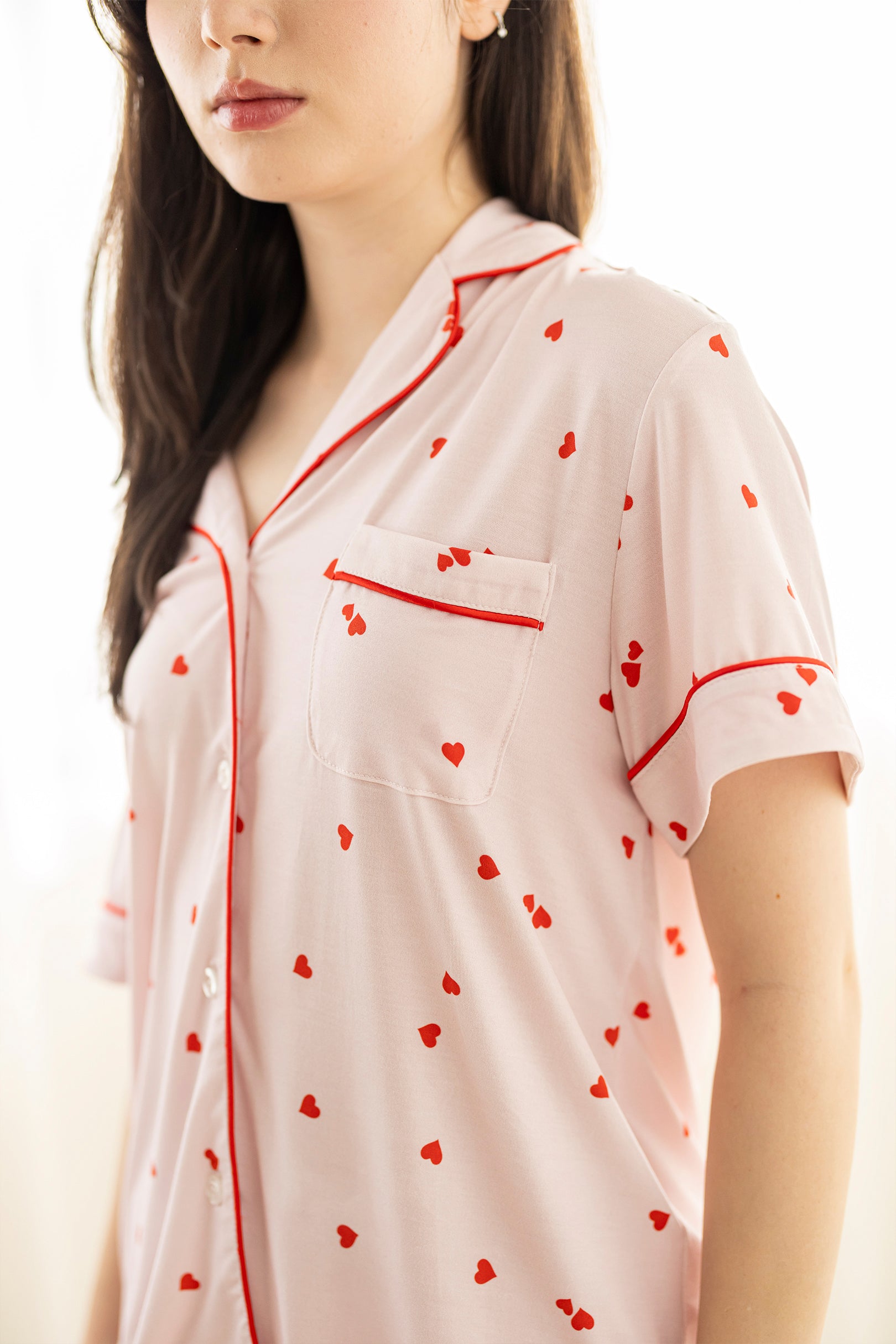 Signature Pyjamas Set in Hearts