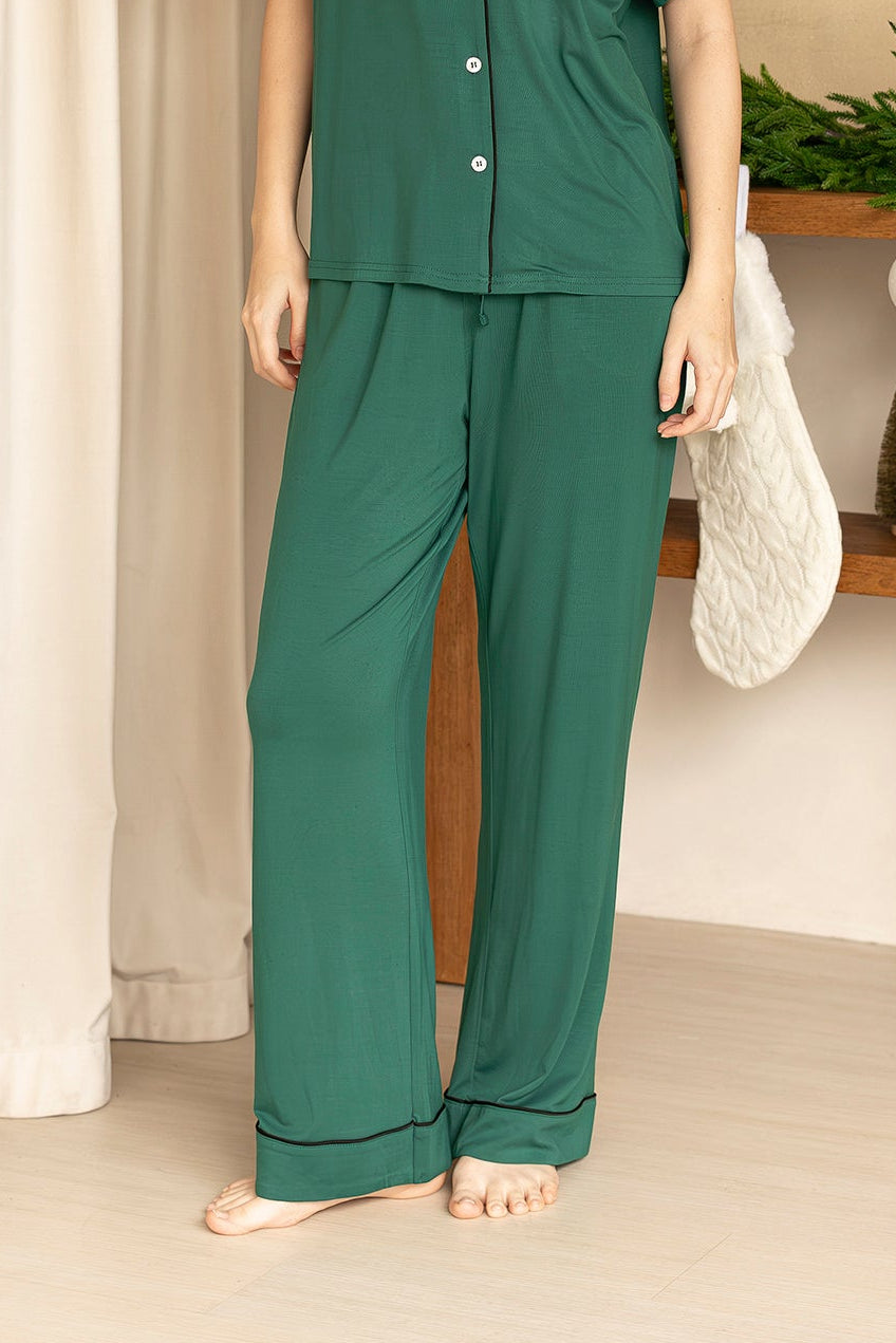 Signature (Pants Set) Pyjamas Pants in Pine Green