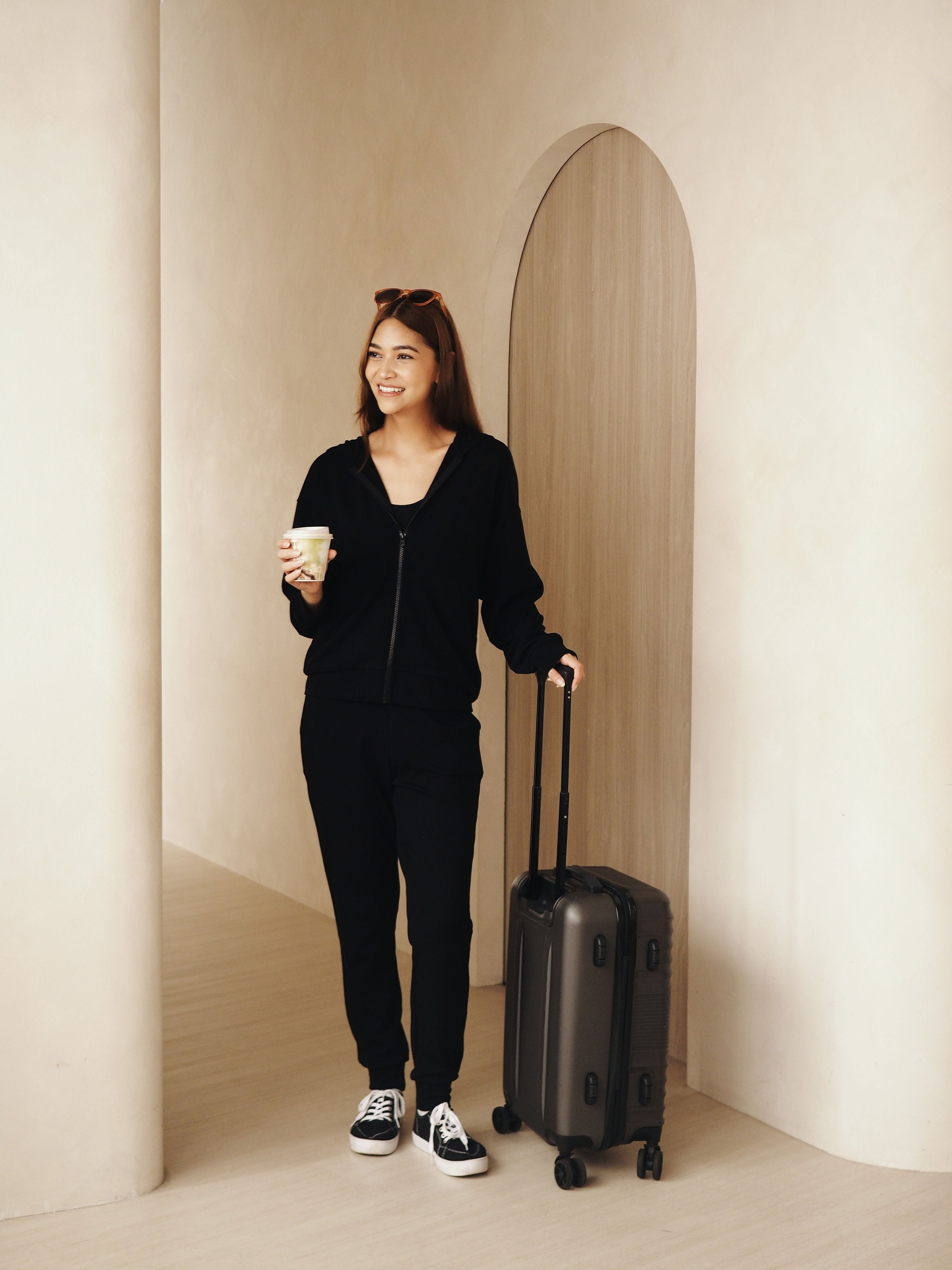 AirMode Hoodie Jacket in Noir