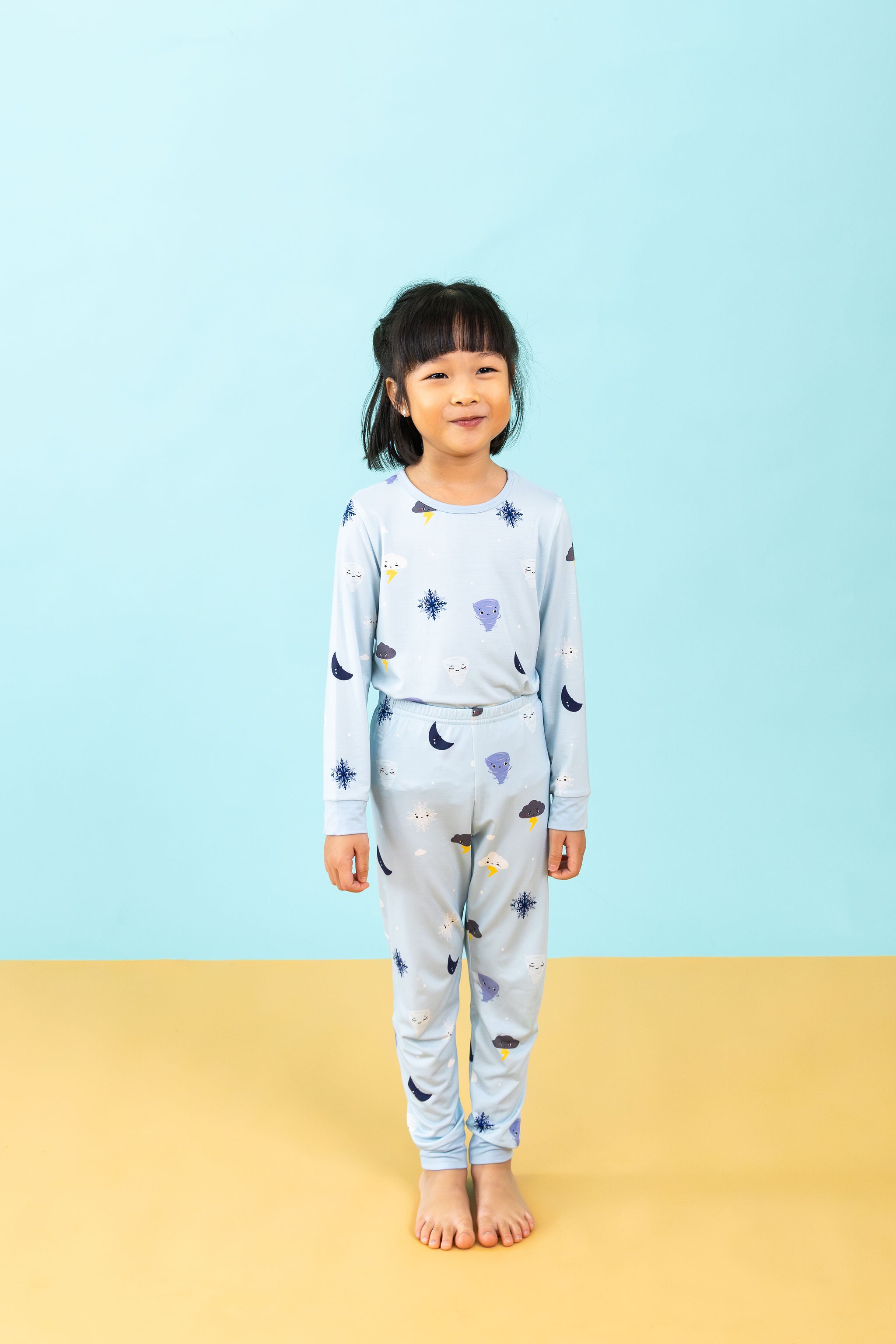 Selenightco x Sheila Sim Long Pyjamas Set in Winter Rest