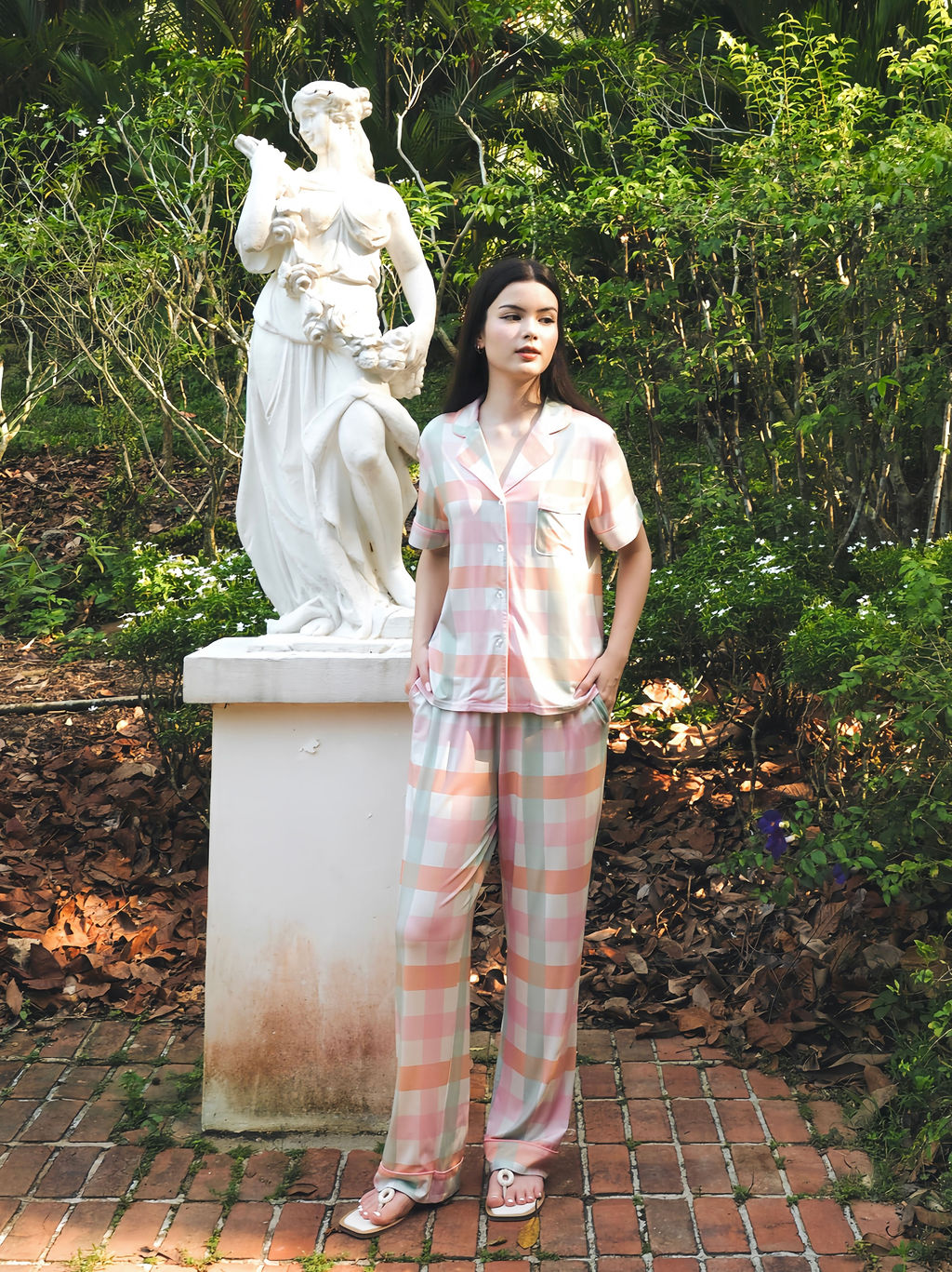 Signature Pants Set in Spring Whispers