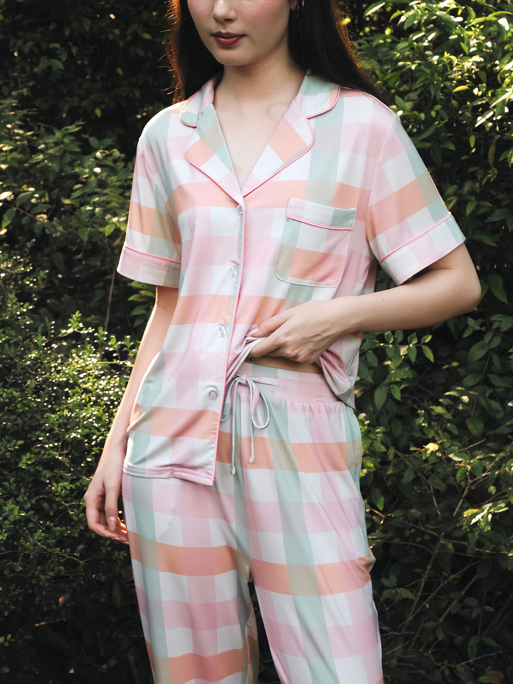 Signature Pants Set in Spring Whispers