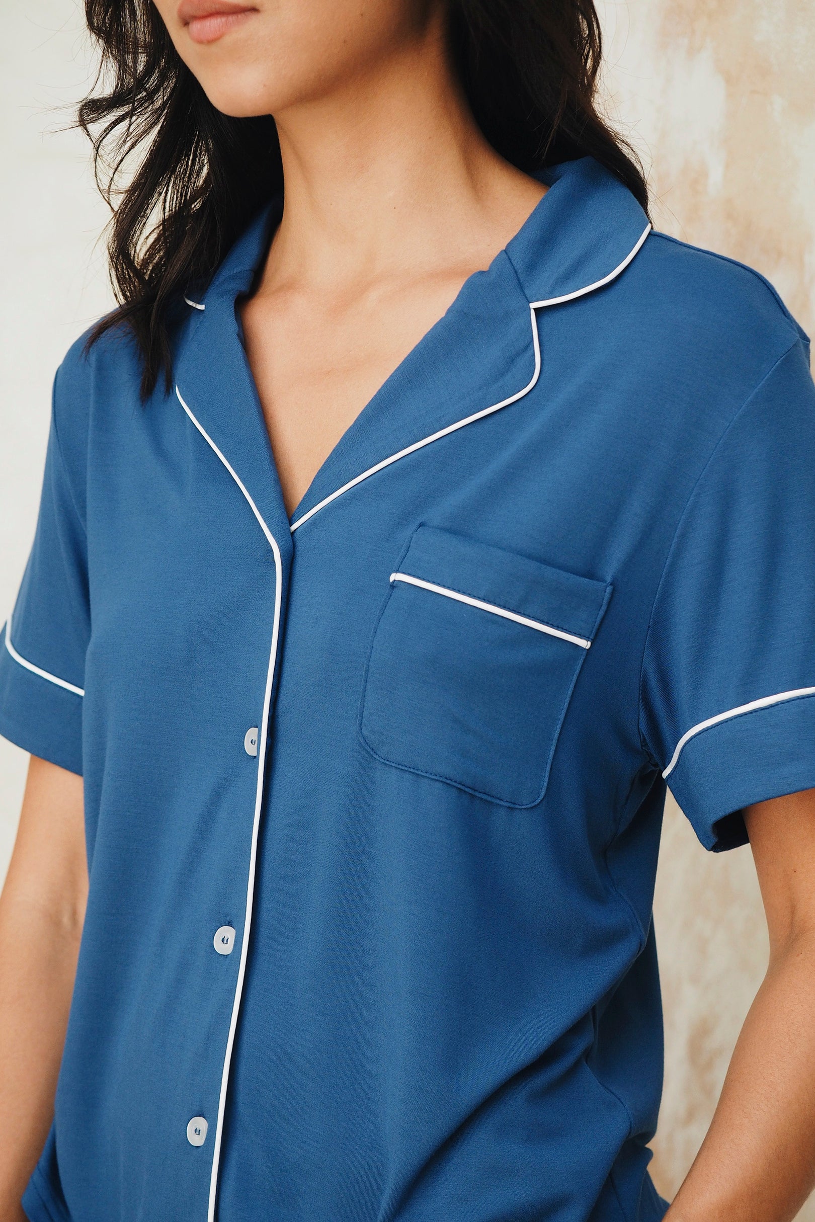 Signature Pyjamas Shirt in Sunset Blue