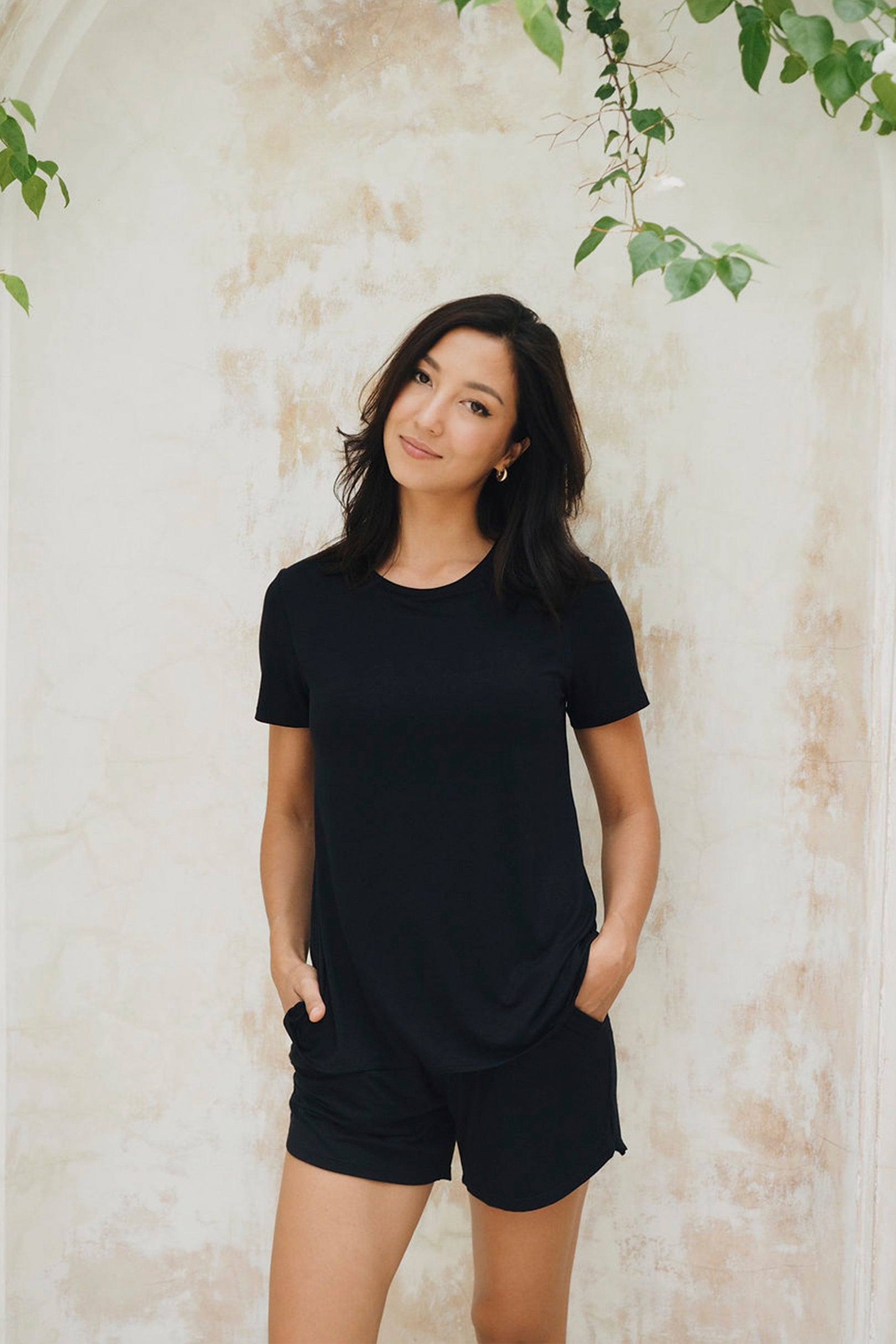 Supportive Mysa Lounge Top in Noir