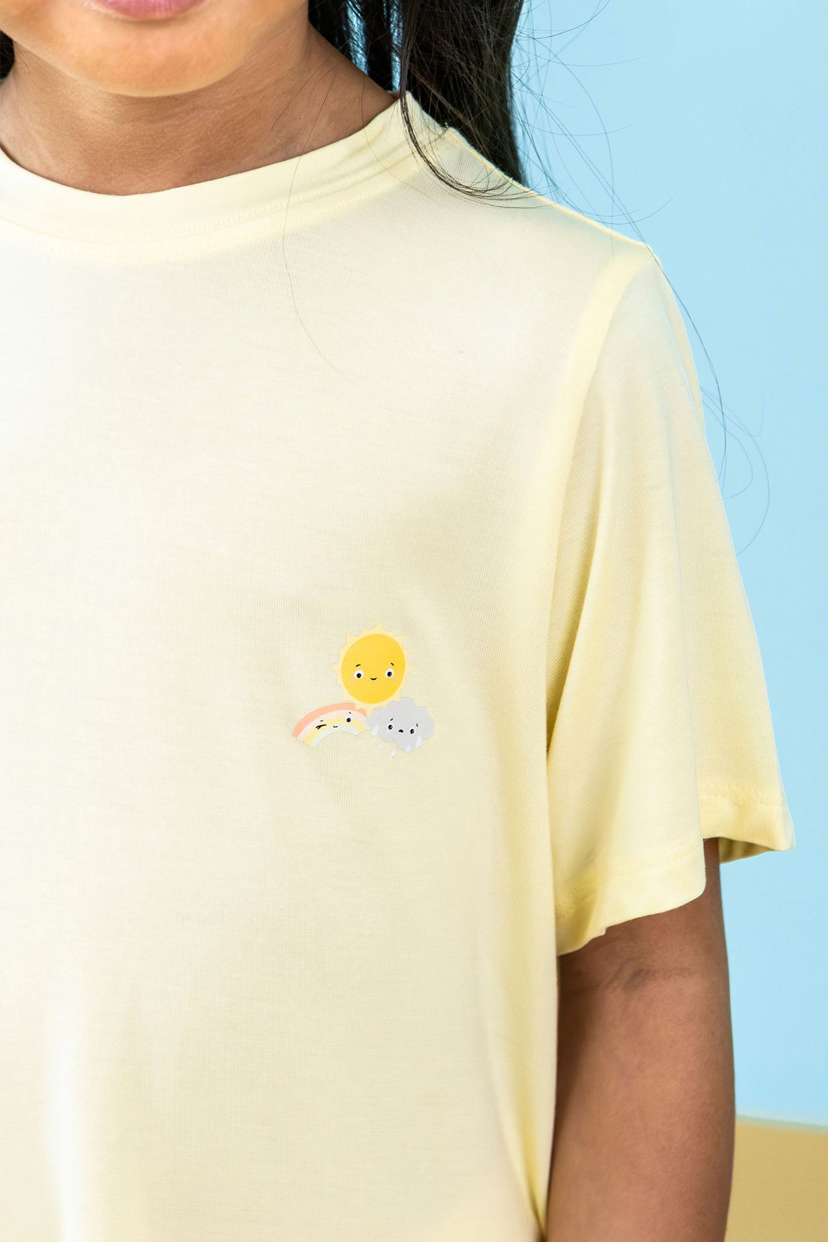 Selenightco x Sheila Sim T-Shirt & Shorts Set in Sunbeam Glow