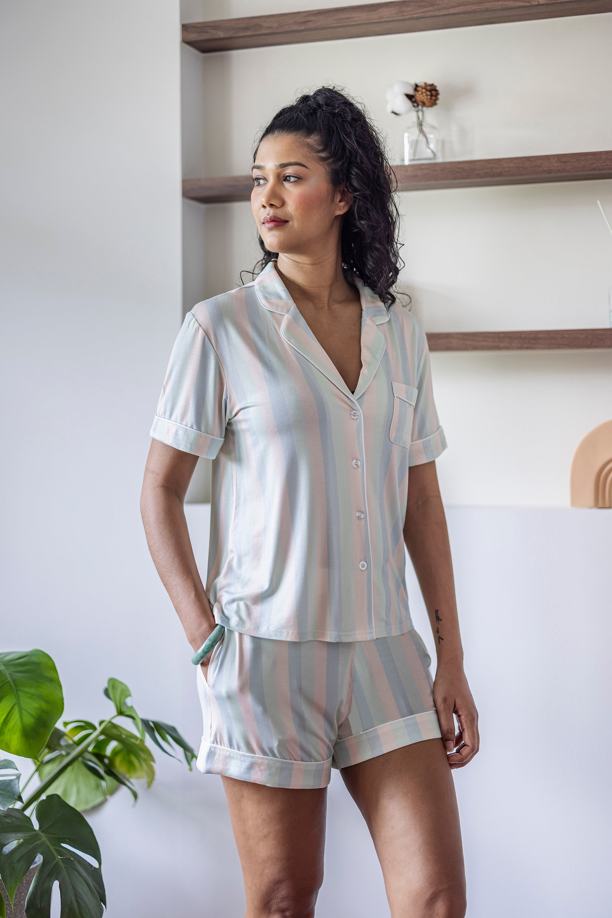 The Signature Pyjamas Set in Stripes