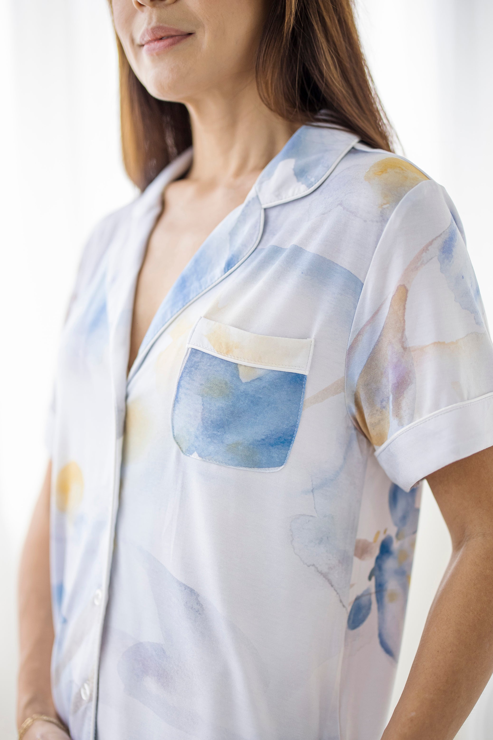 The Signature Pyjamas Shirt in Chamomile Print