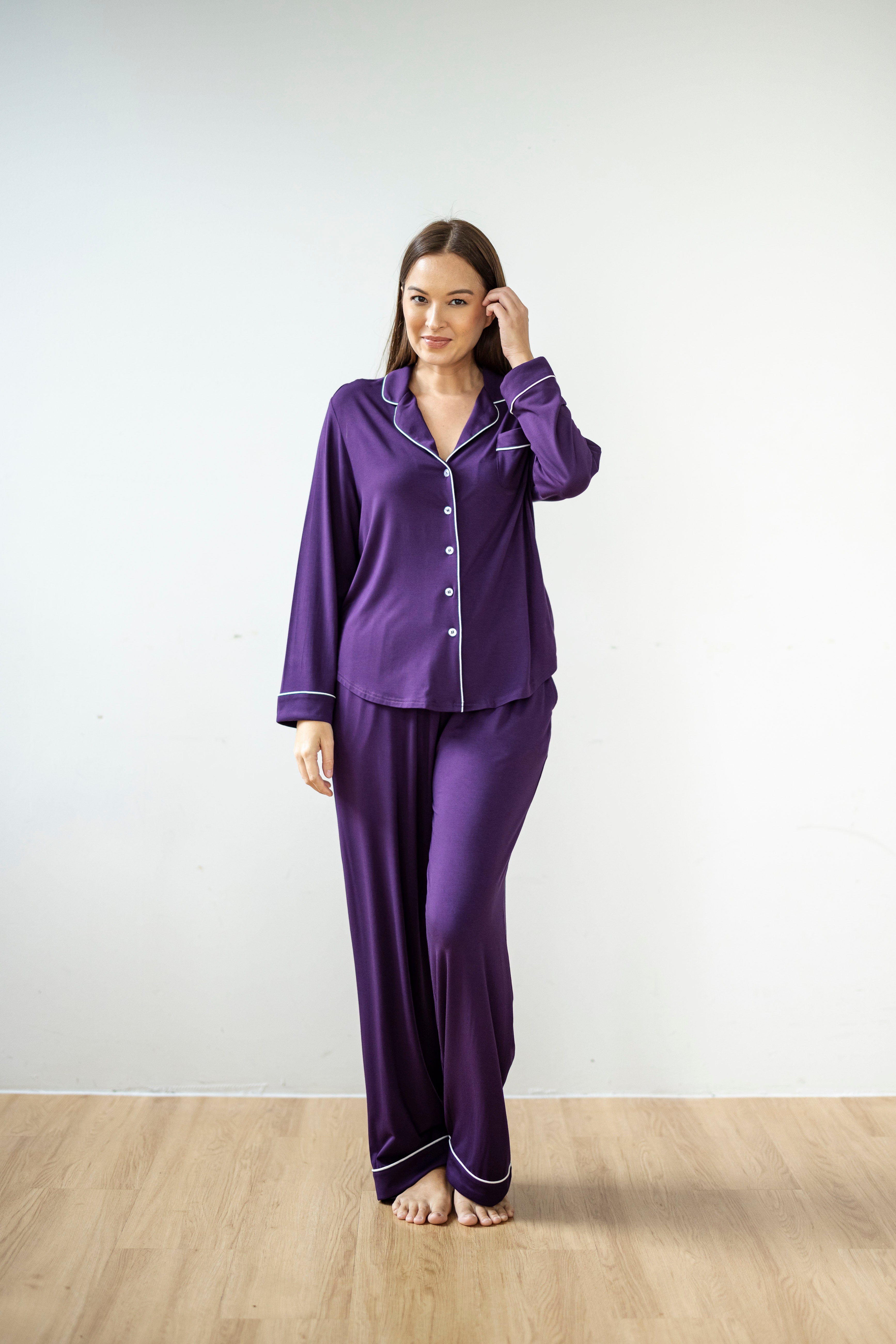 Signature Long Pyjamas Shirt in Twilight