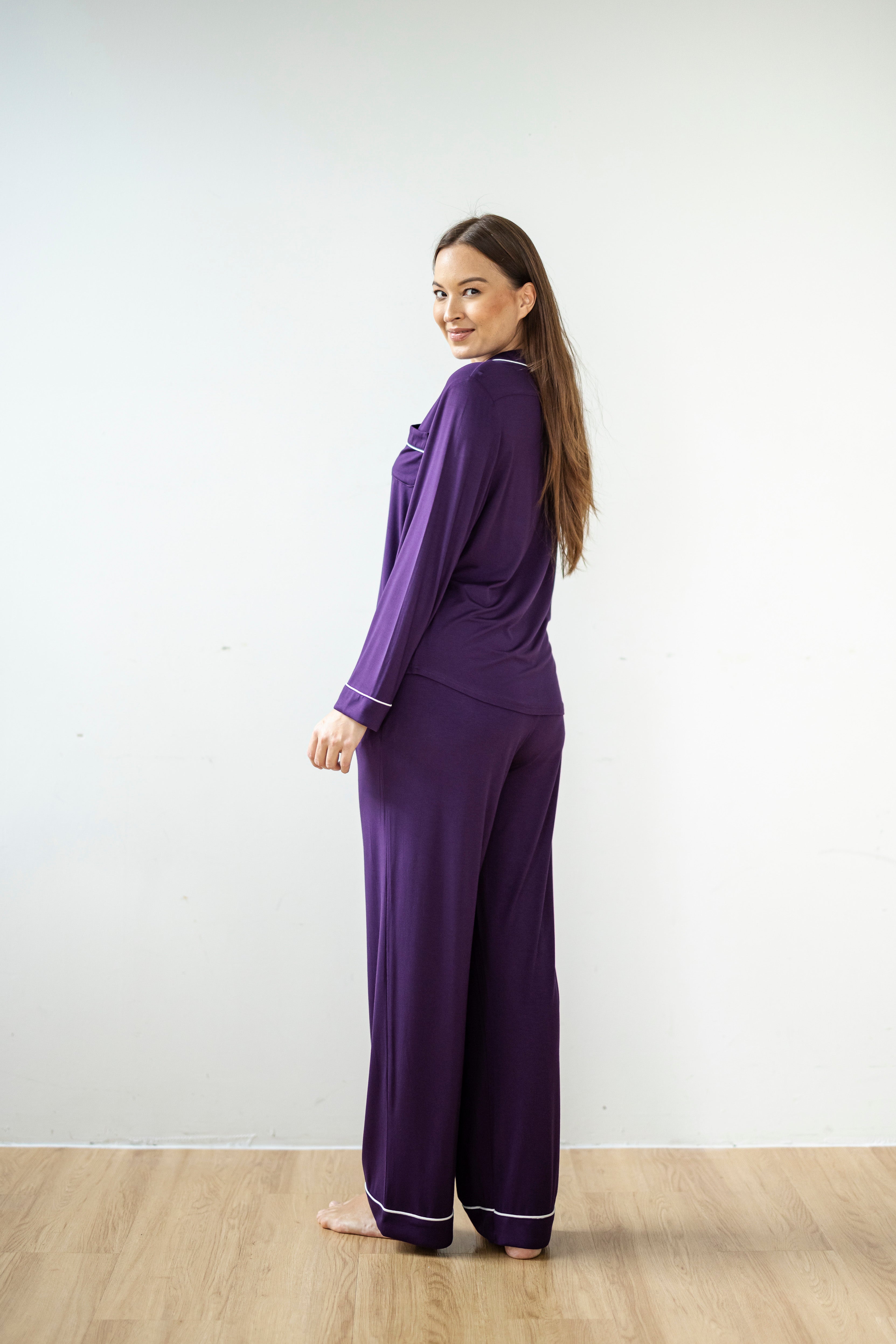 Signature Long Pyjamas Shirt in Twilight
