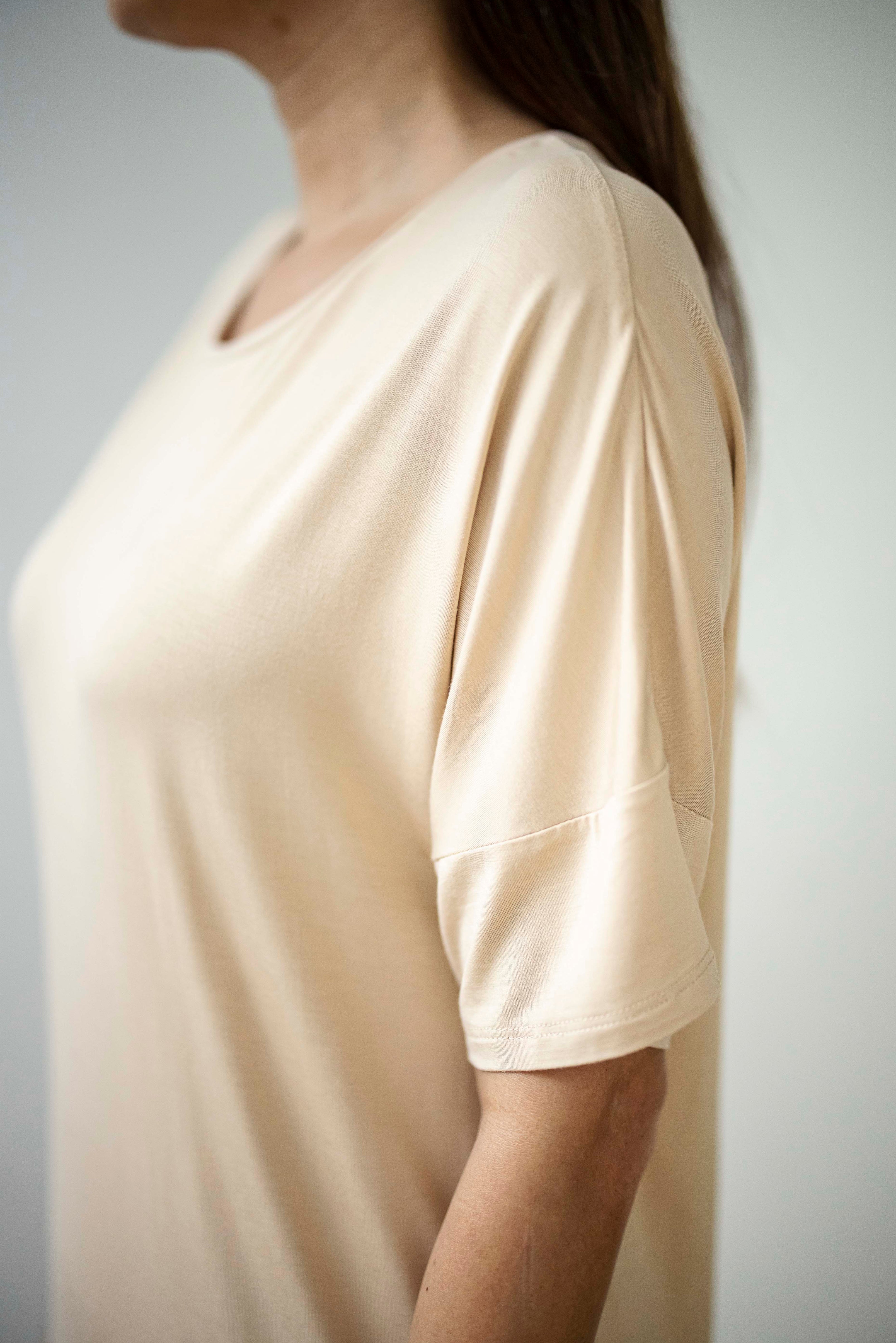 Mysa Lounge Dress in Sandstone