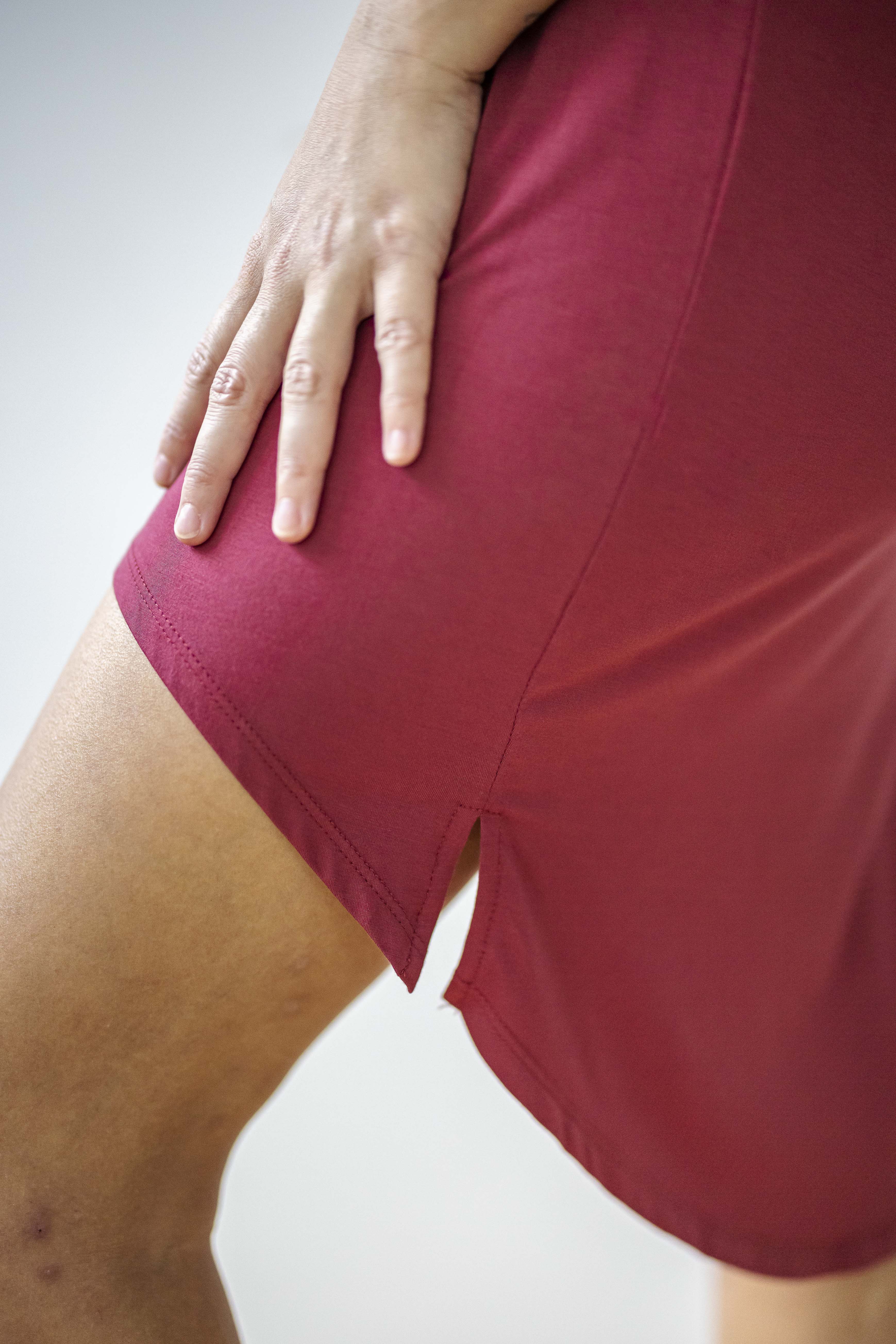 Mysa Lounge Dress in Burnt Sienna