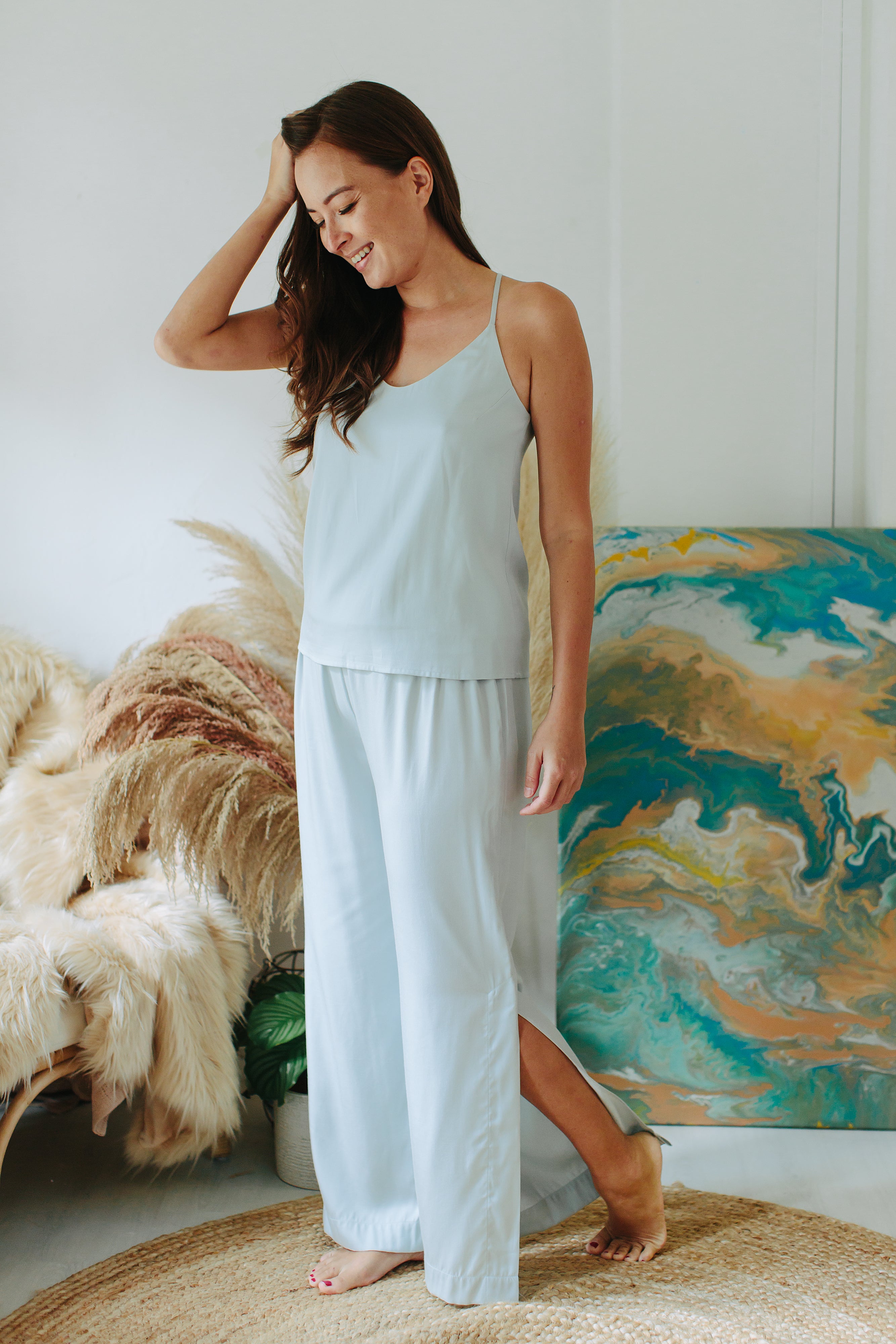 SIGNATURE PANTS in Slate Blue