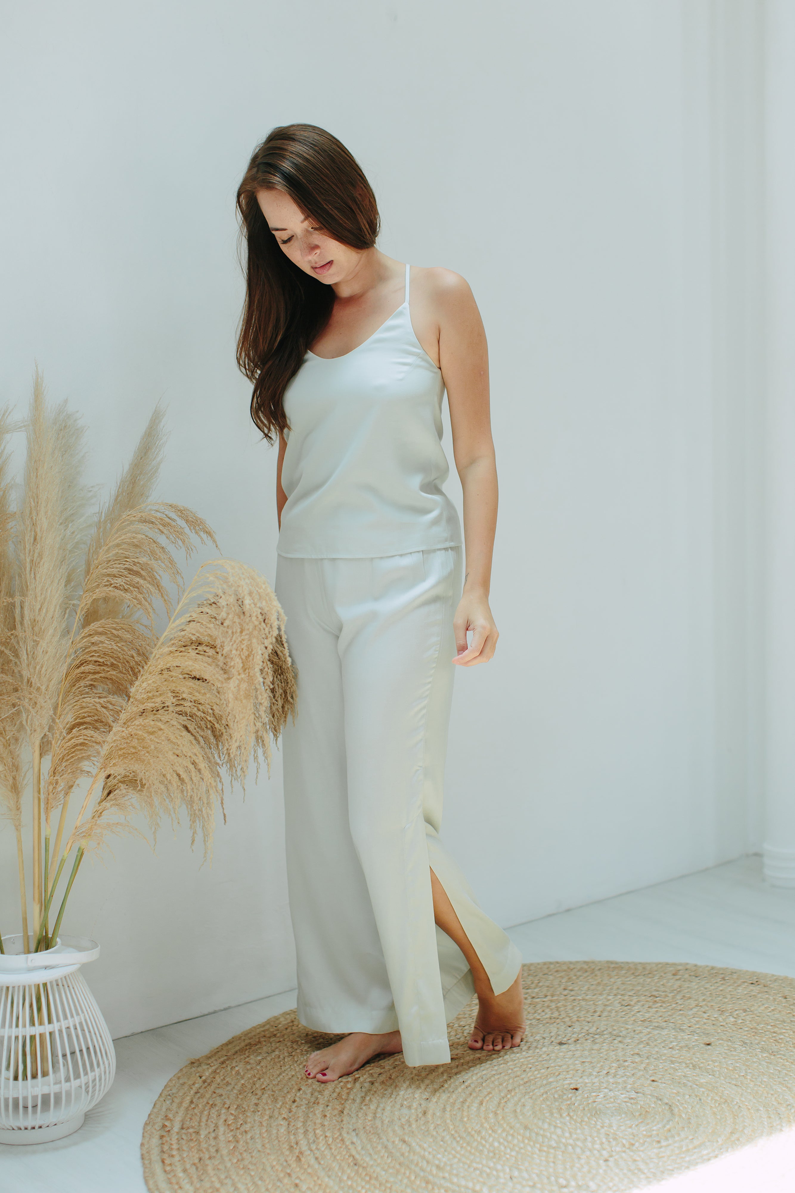 SIGNATURE CAMISOLE SET in Fair Jade