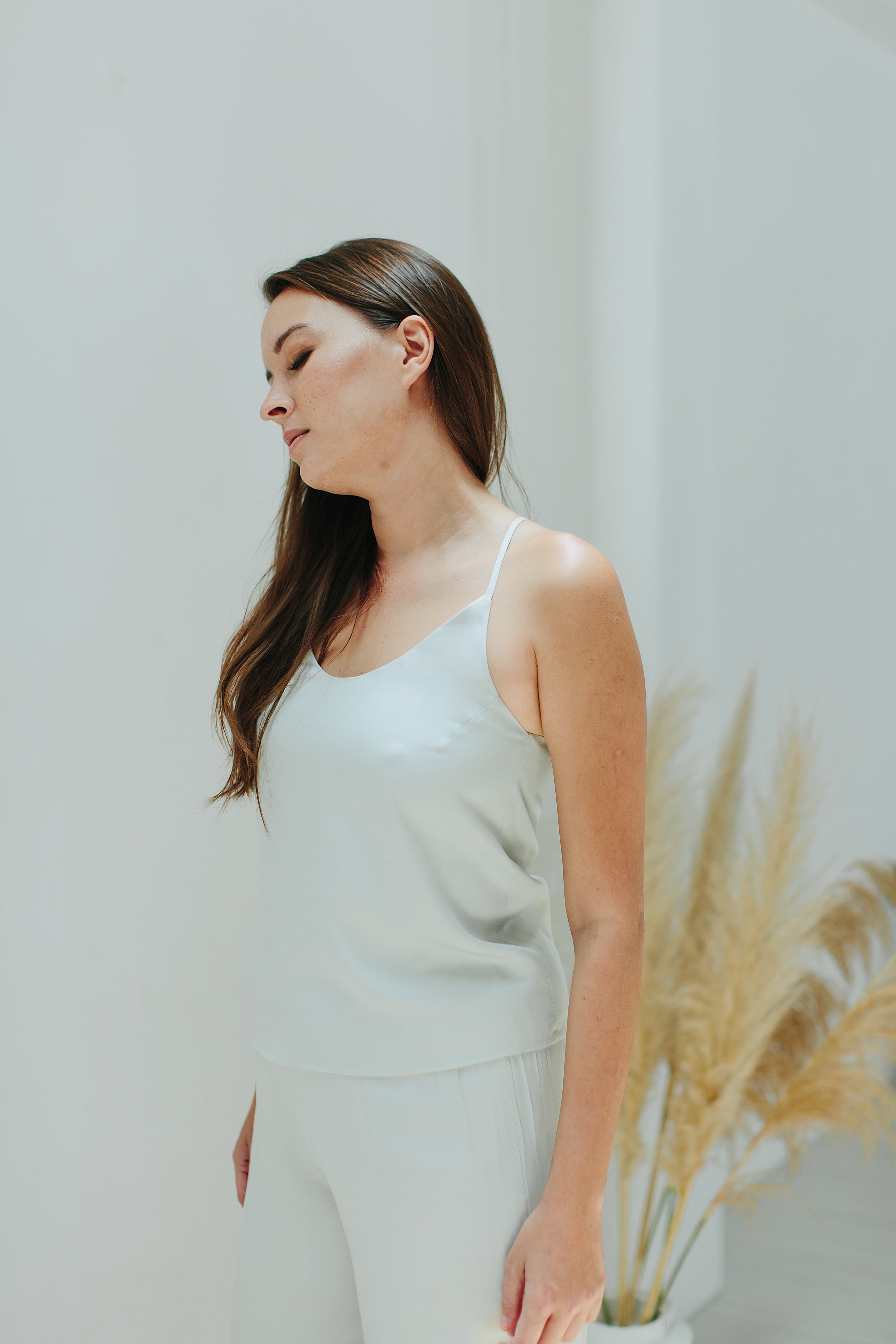 SIGNATURE CAMISOLE SET in Fair Jade