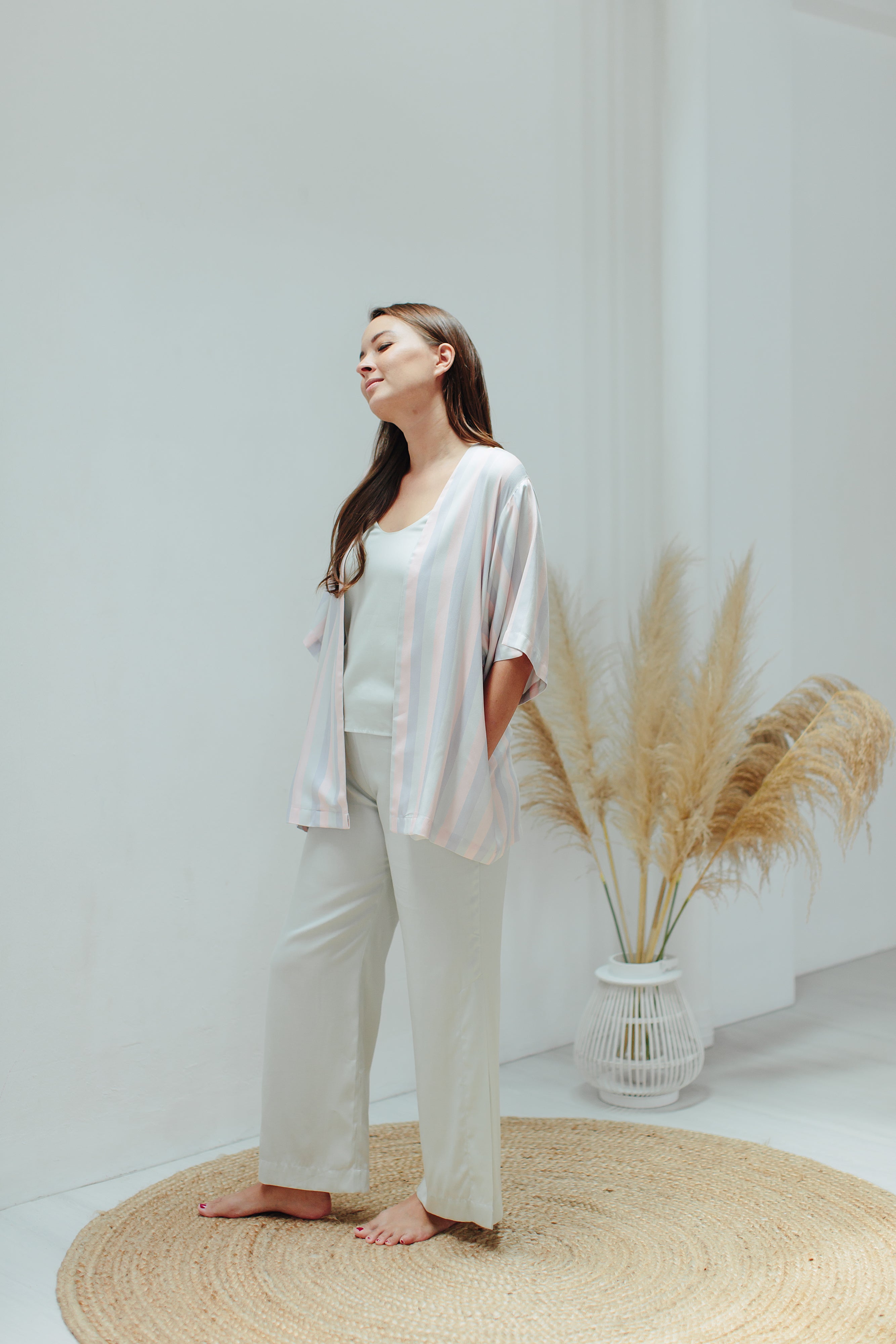 SIGNATURE KIMONO in Stripes